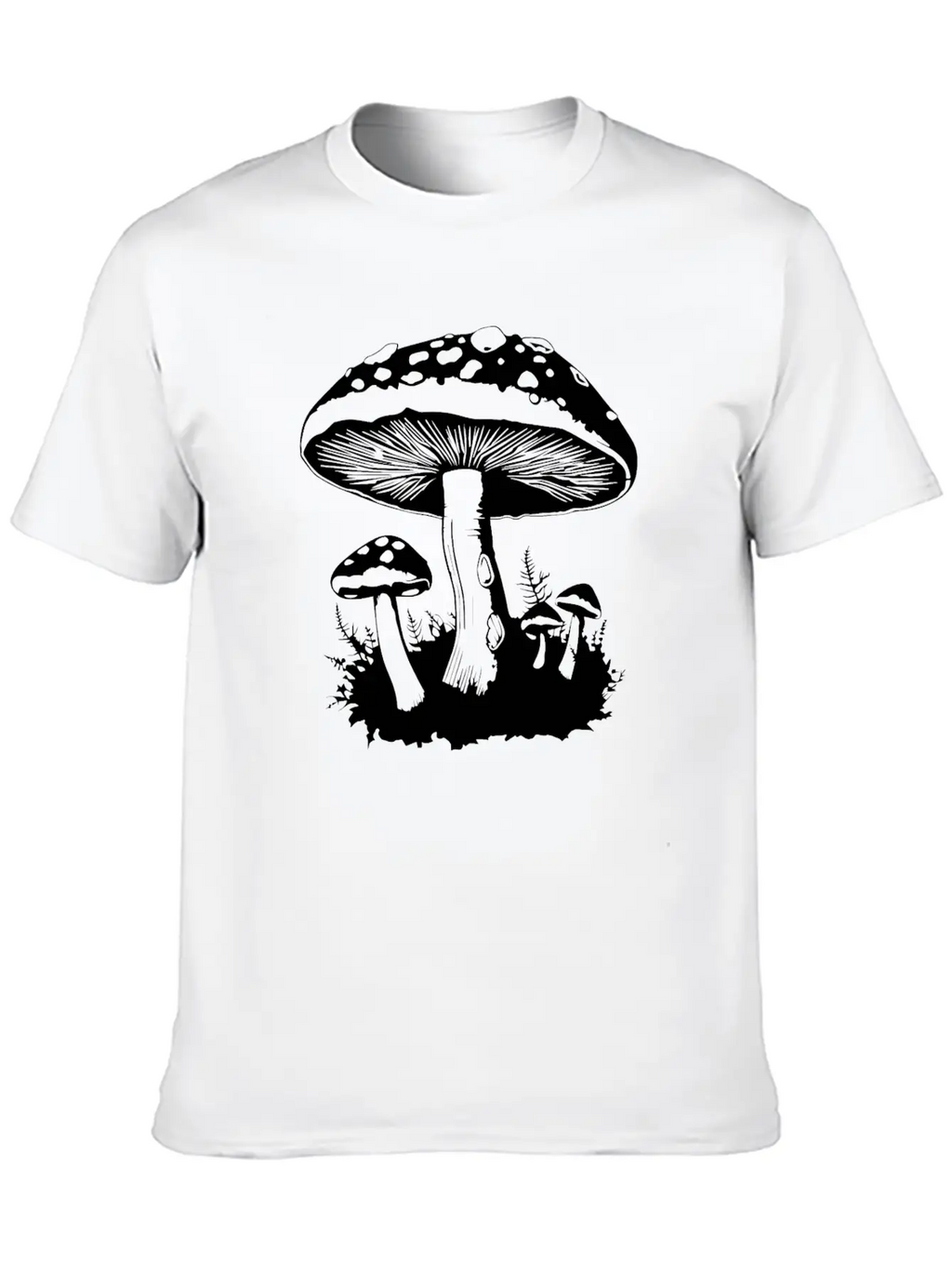 Mushroom Picker Fungi Forest Basic Graphic T-Shirt – Daily Comfort In Soft Cotton