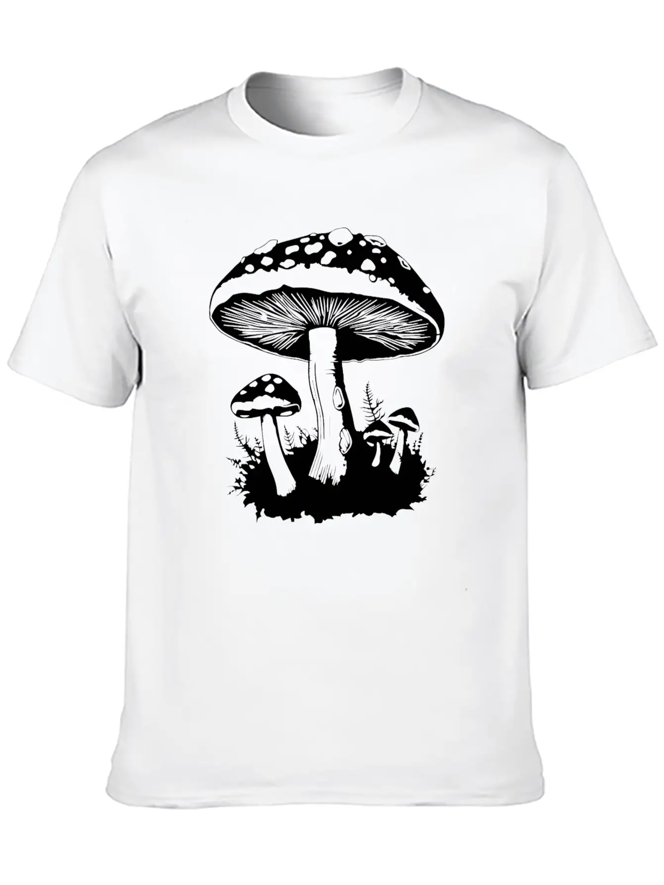 Mushroom Picker Fungi Forest Basic Graphic T-Shirt – Daily Comfort In Soft Cotton