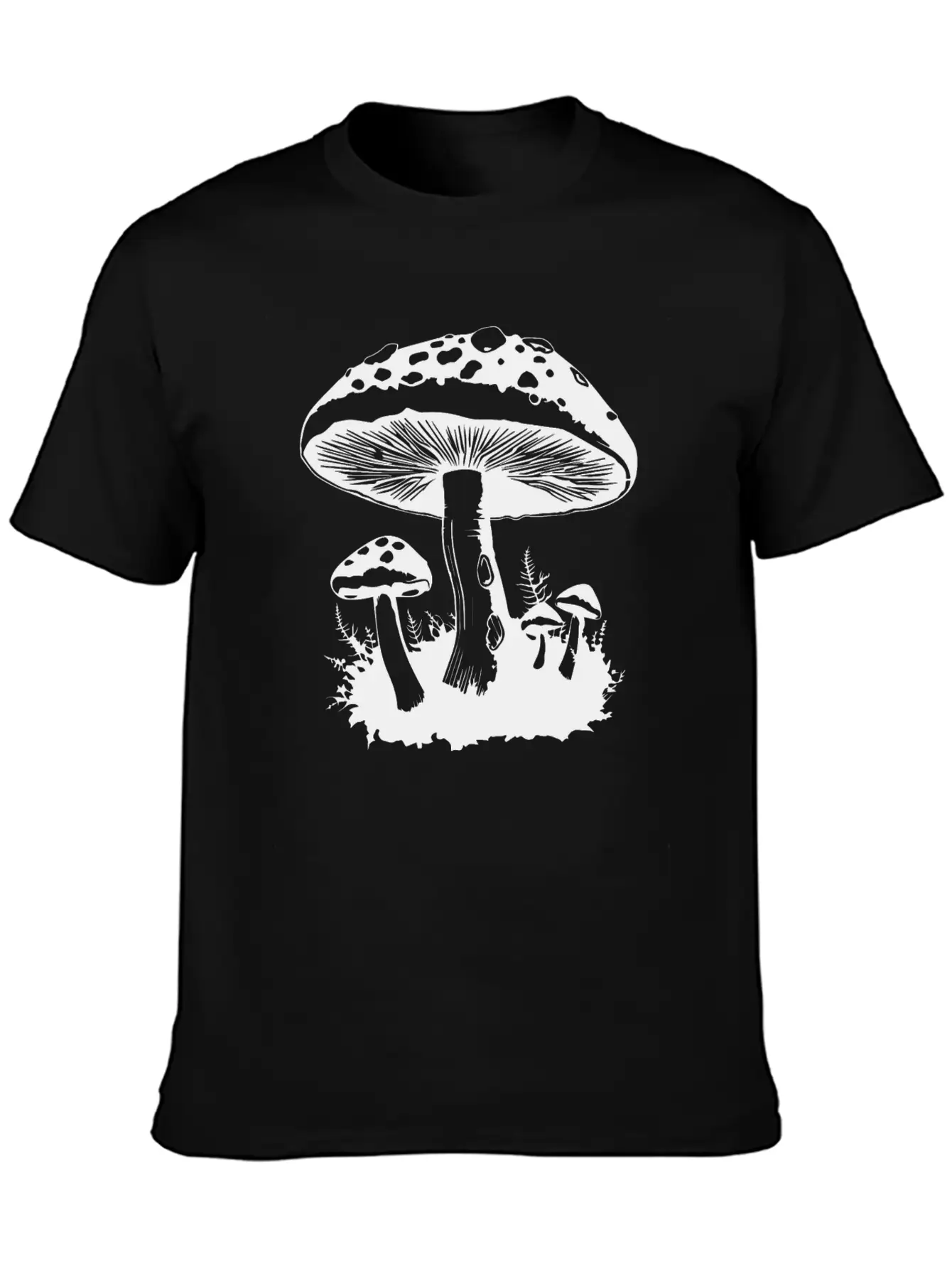 Mushroom Picker Fungi Forest Basic Graphic T-Shirt – Daily Comfort In Soft Cotton