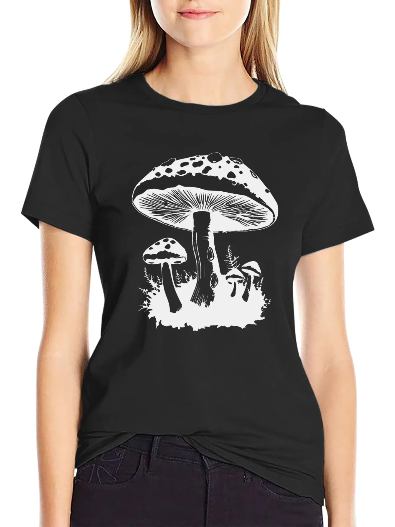 Mushroom Picker Fungi Forest Basic Graphic T-Shirt – Daily Comfort In Soft Cotton