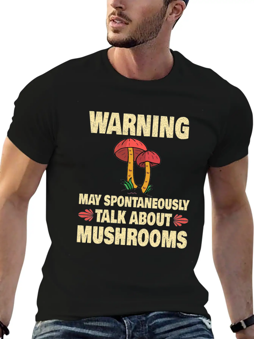 Mushroom Picker Mushroom Farmer Mushroom Basket Timeless Short Sleeve Tee – Comfy And Minimalist Design