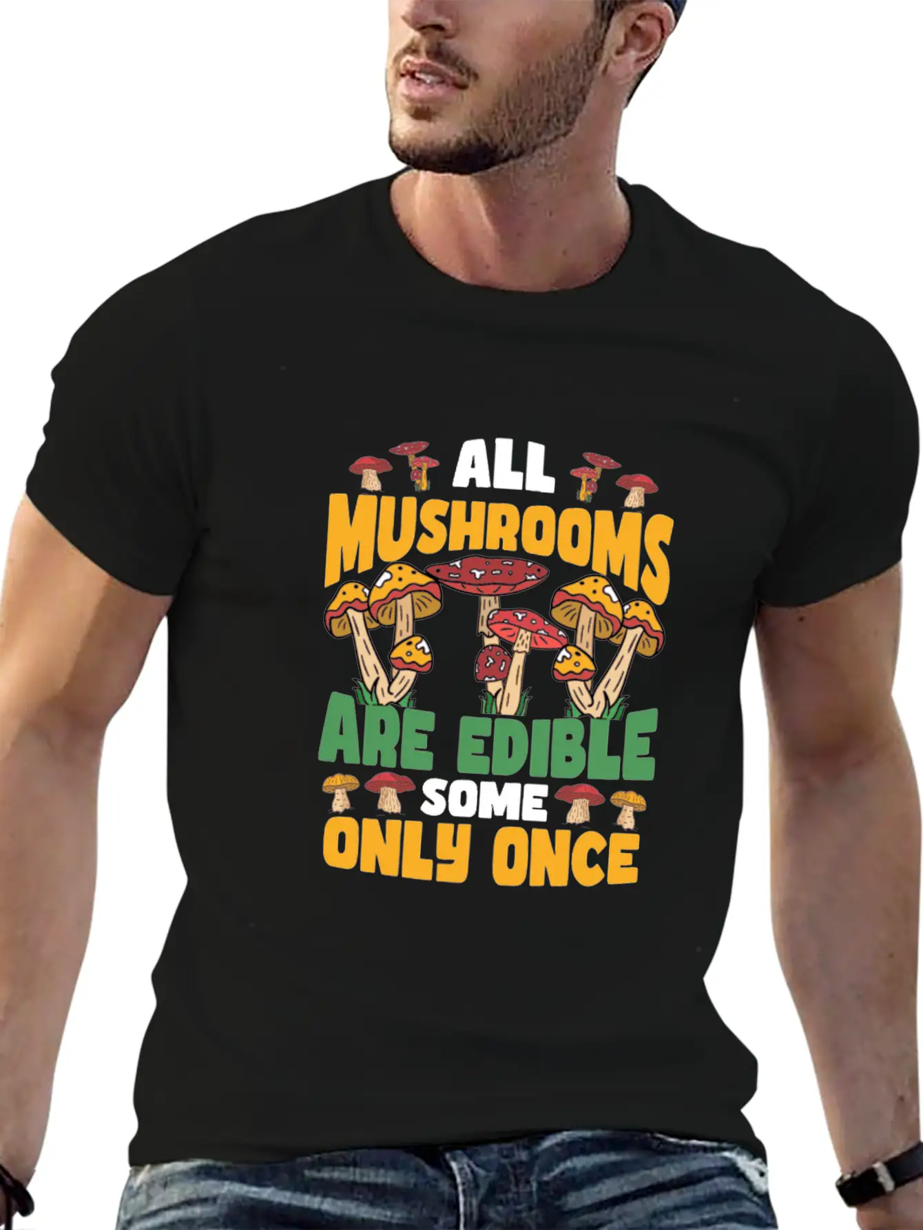 Mushroom Picker Mushroom Picker Gifts Timeless Short Sleeve Tee – Comfy And Minimalist Design