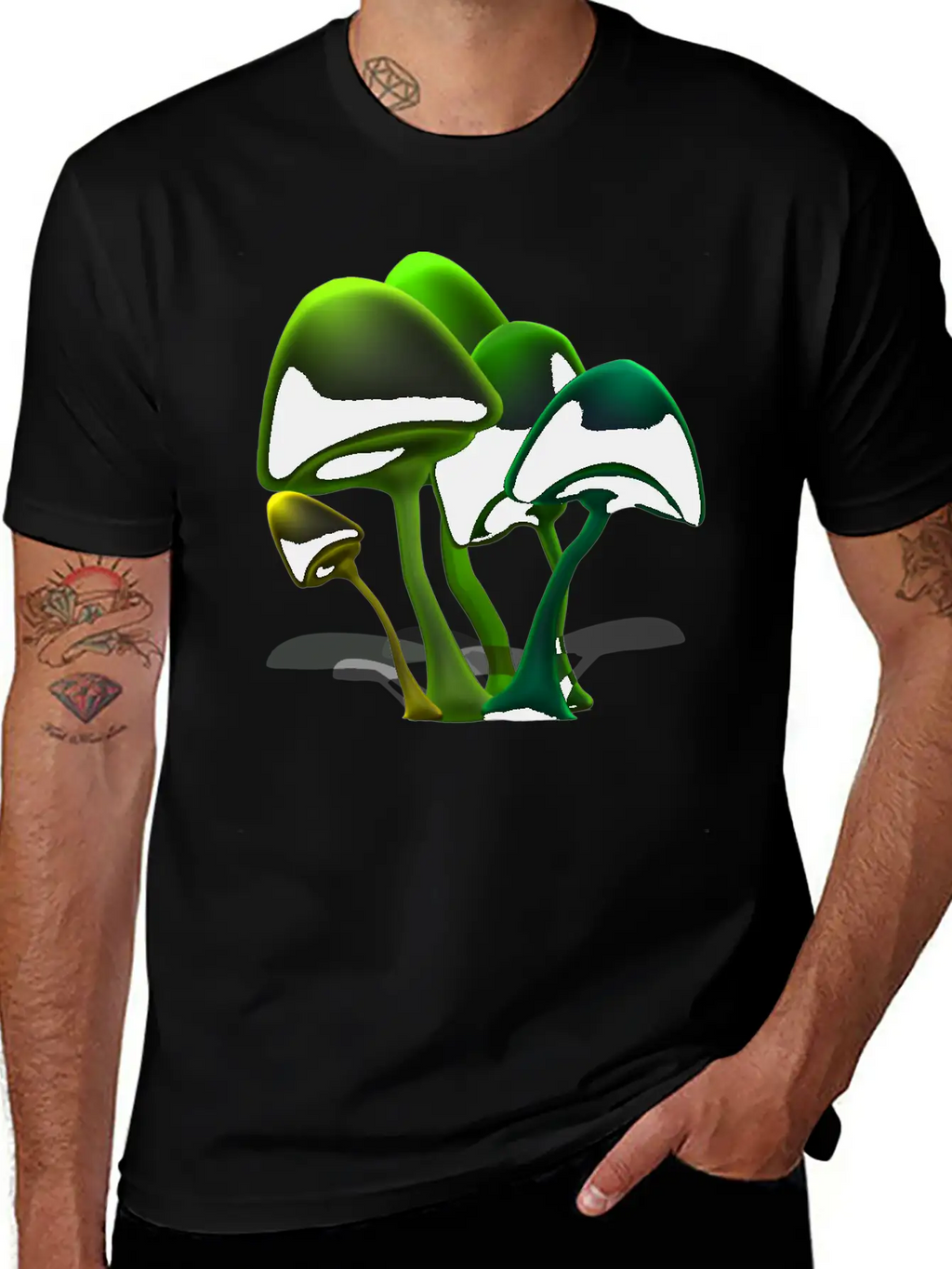 Mushrooms Basic Graphic T-Shirt – Daily Comfort In Soft Cotton