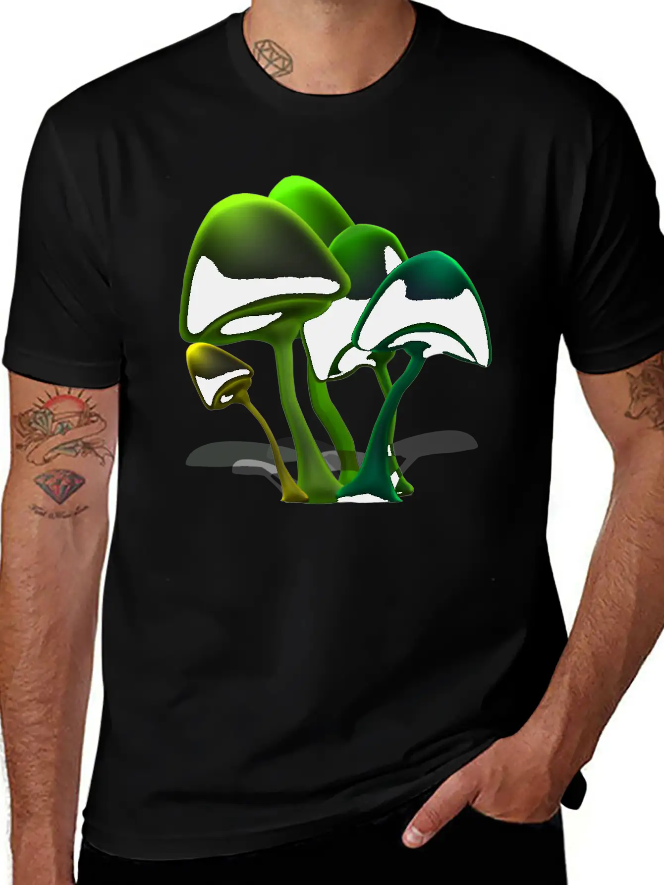 Mushrooms Basic Graphic T-Shirt – Daily Comfort In Soft Cotton