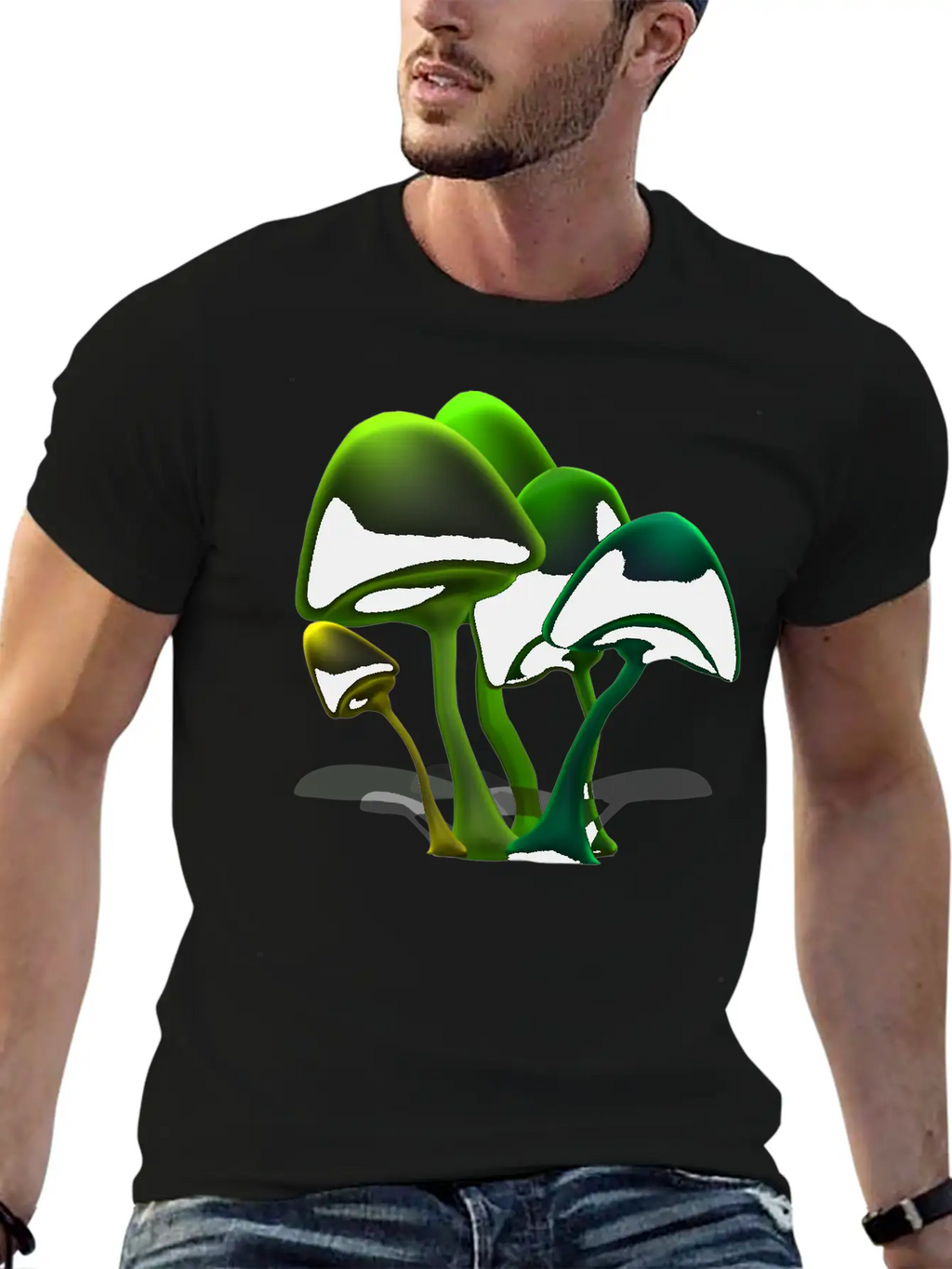 Mushrooms Basic Graphic T-Shirt – Daily Comfort In Soft Cotton