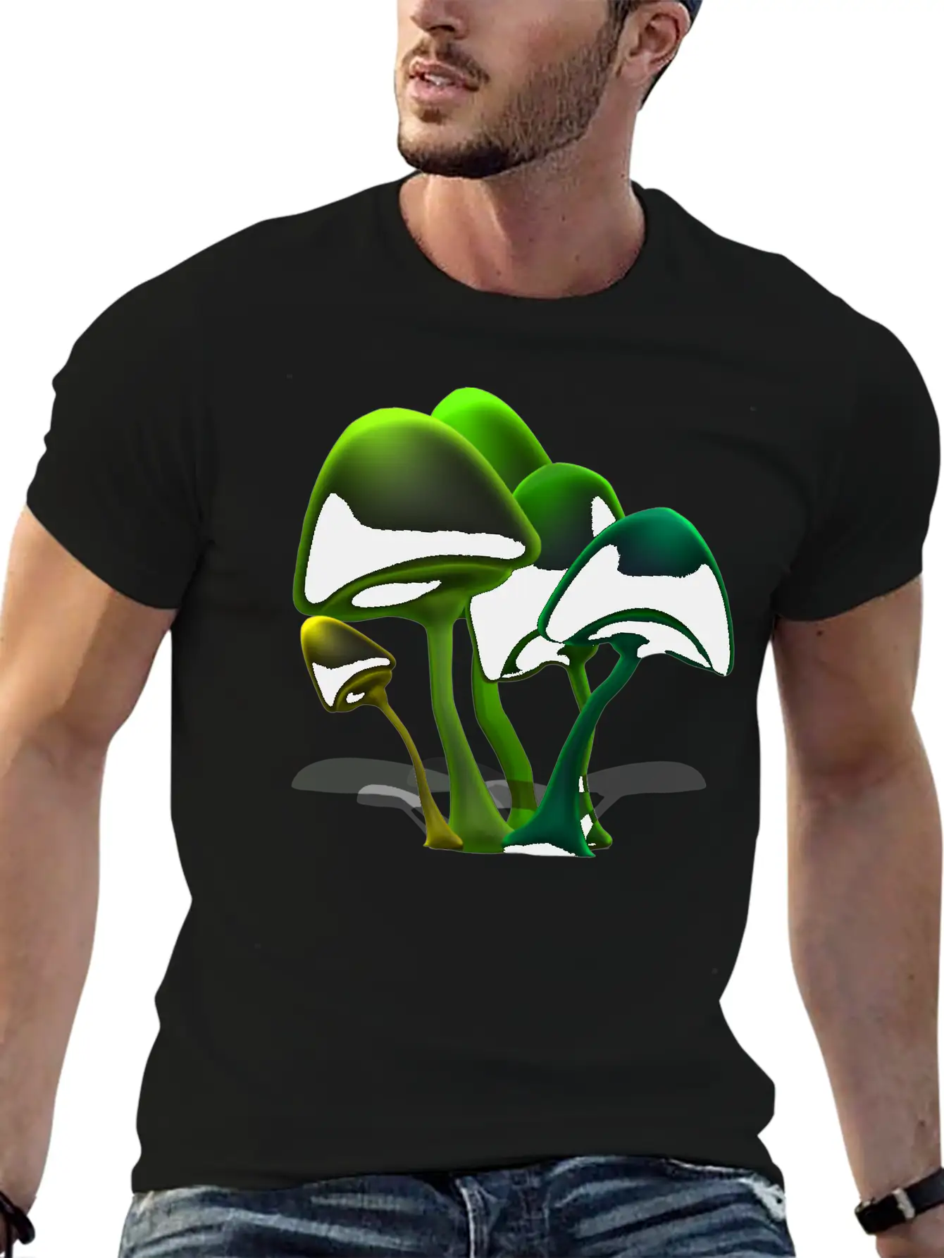 Mushrooms Basic Graphic T-Shirt – Daily Comfort In Soft Cotton