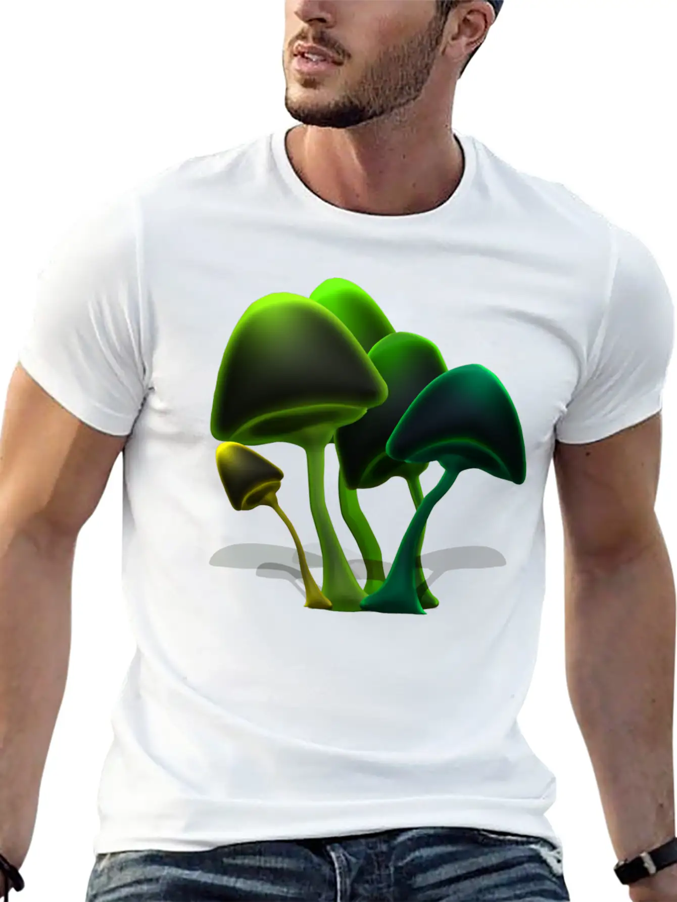 Mushrooms Basic Graphic T-Shirt – Daily Comfort In Soft Cotton