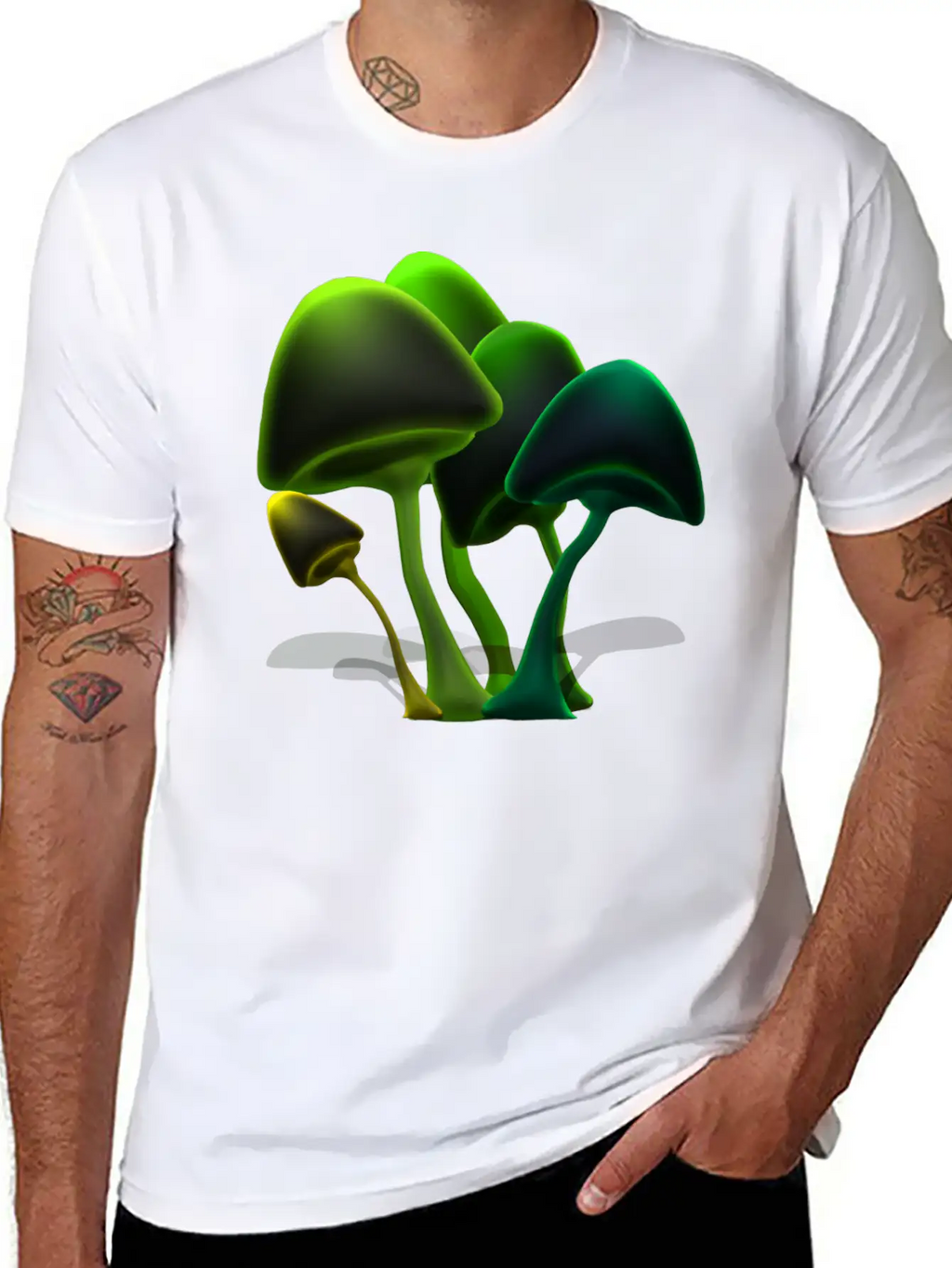 Mushrooms Basic Graphic T-Shirt – Daily Comfort In Soft Cotton