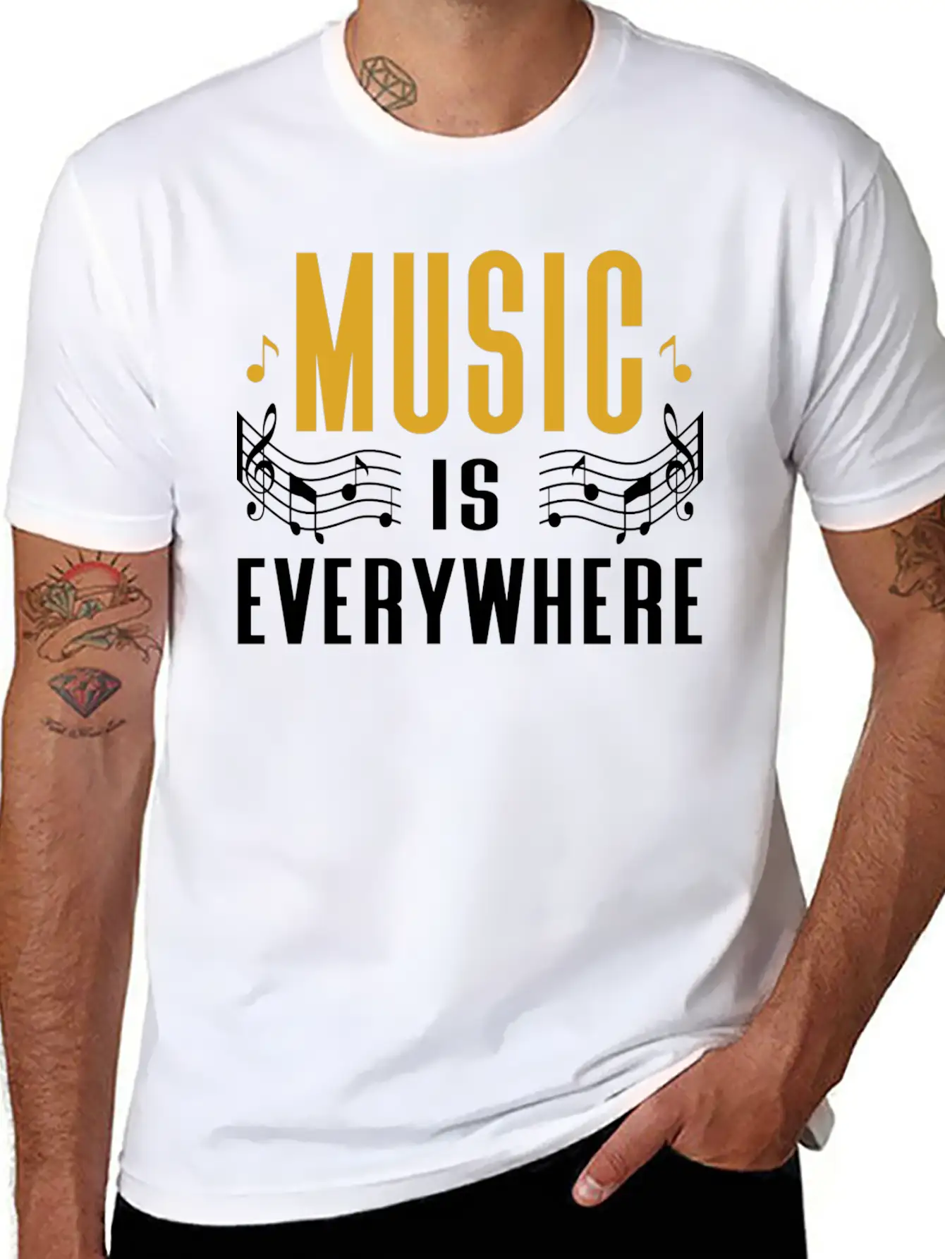 Music 4 Classic Cotton Tee – Unisex Comfort For Any Season