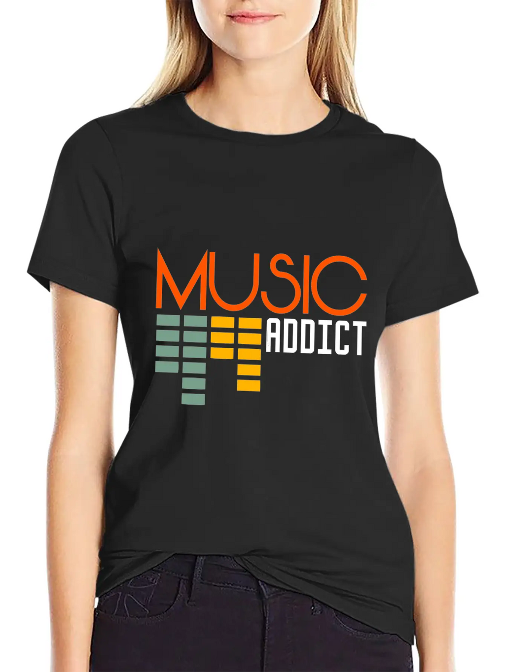Music Addict DJ Beat Bass Basic Graphic T-Shirt – Daily Comfort In Soft Cotton