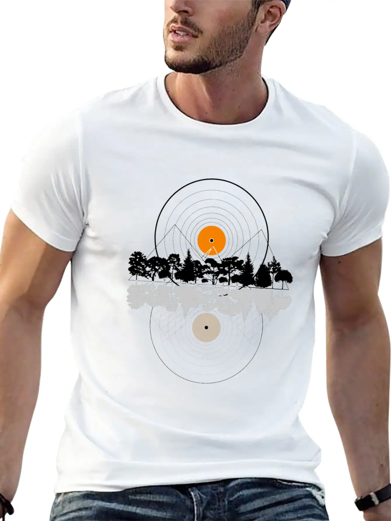 Music And Nature, Cool Combination, Cool Design Stylish Everyday T-Shirt – Unisex Basic Cotton Tee