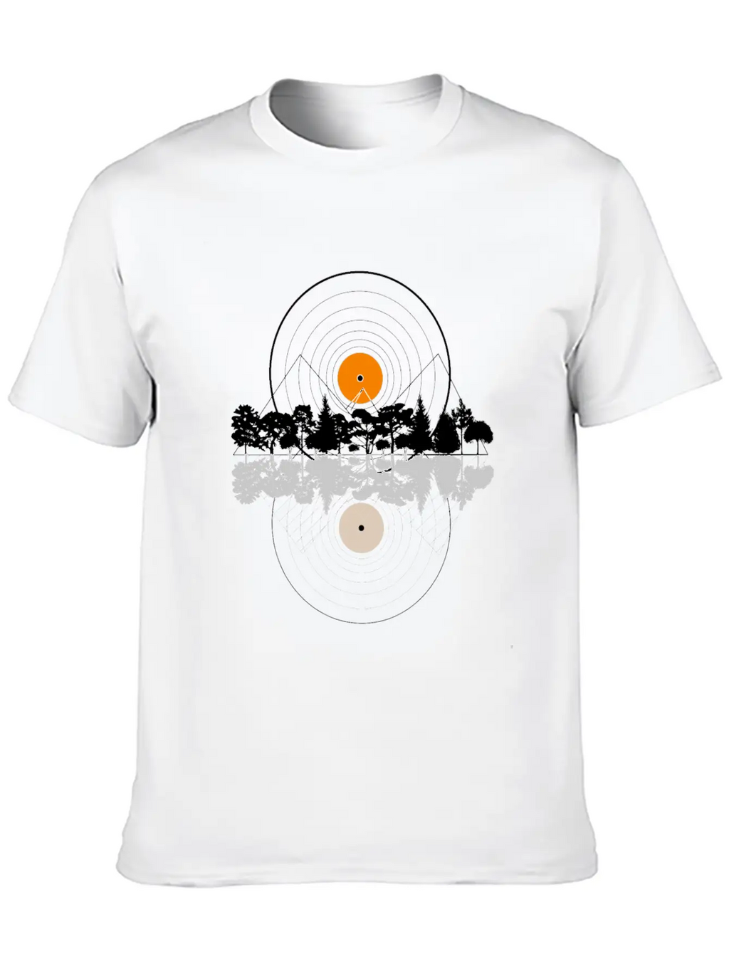Music And Nature, Cool Combination, Cool Design Stylish Everyday T-Shirt – Unisex Basic Cotton Tee