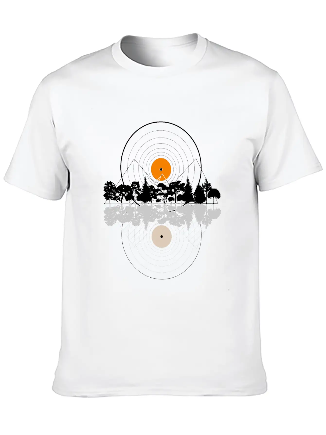 Music And Nature, Cool Combination, Cool Design Stylish Everyday T-Shirt – Unisex Basic Cotton Tee