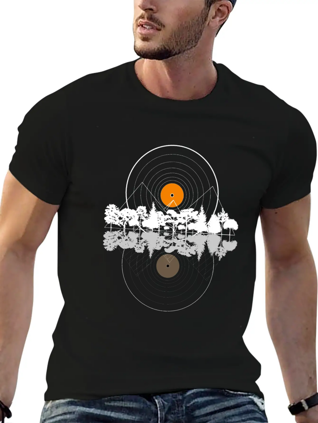 Music And Nature, Cool Combination, Cool Design Stylish Everyday T-Shirt – Unisex Basic Cotton Tee