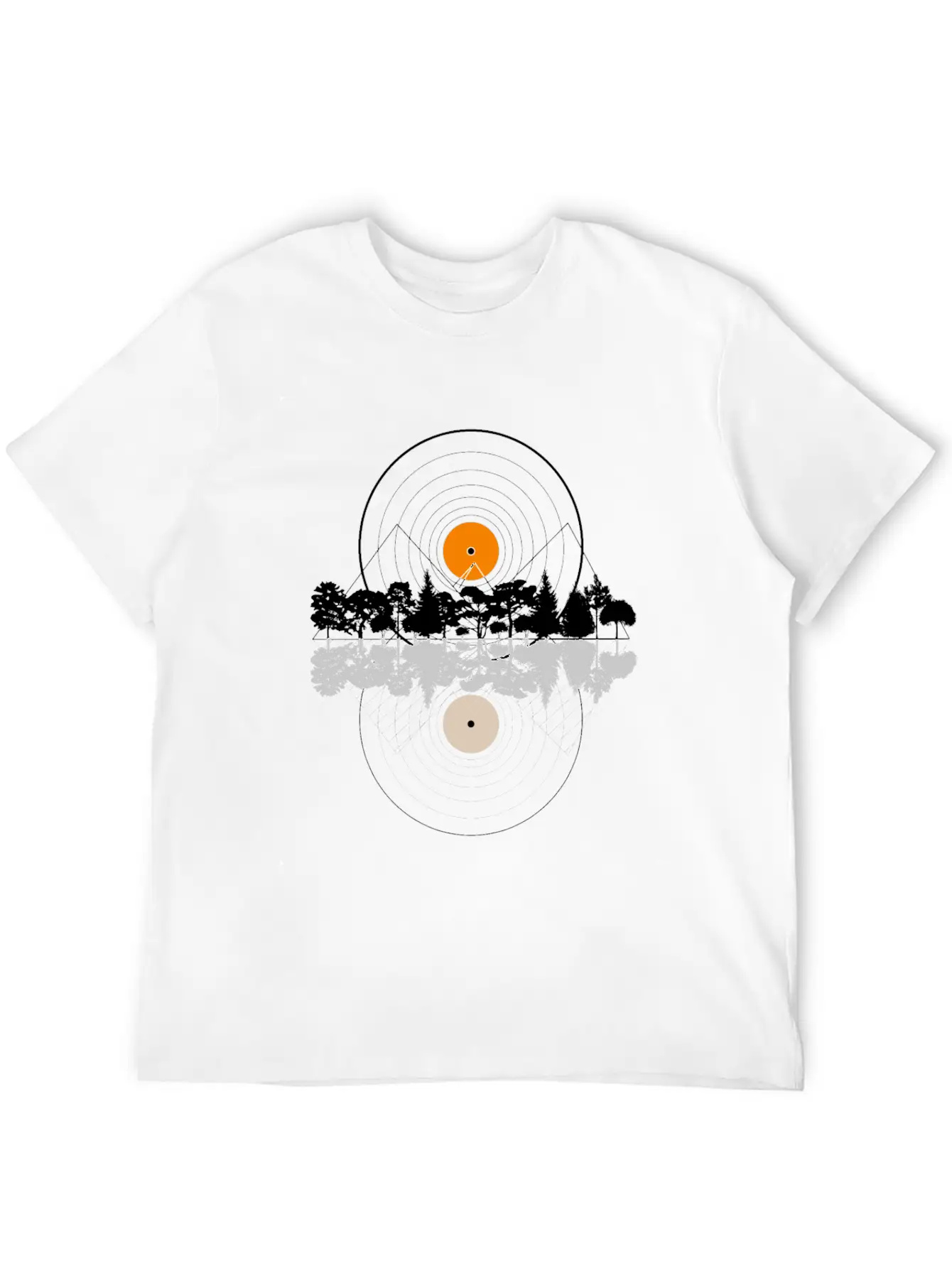 Music And Nature, Cool Combination, Cool Design Stylish Everyday T-Shirt – Unisex Basic Cotton Tee