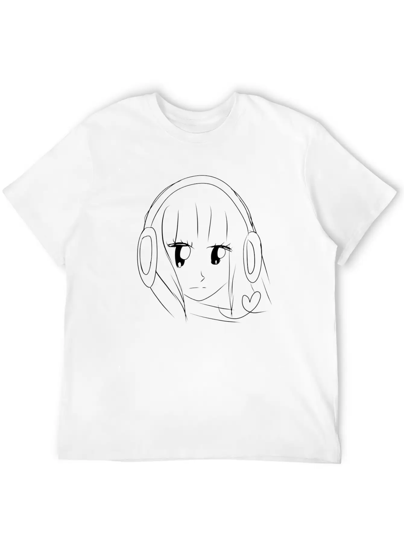 Music Anime Headphones Breathable Graphic T-Shirt – Perfect For Casual Days