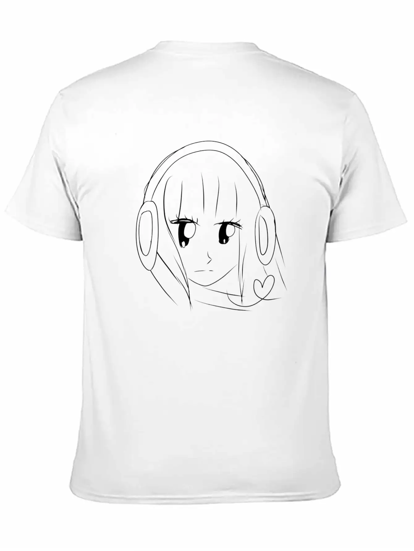 Music Anime Headphones Breathable Graphic T-Shirt – Perfect For Casual Days
