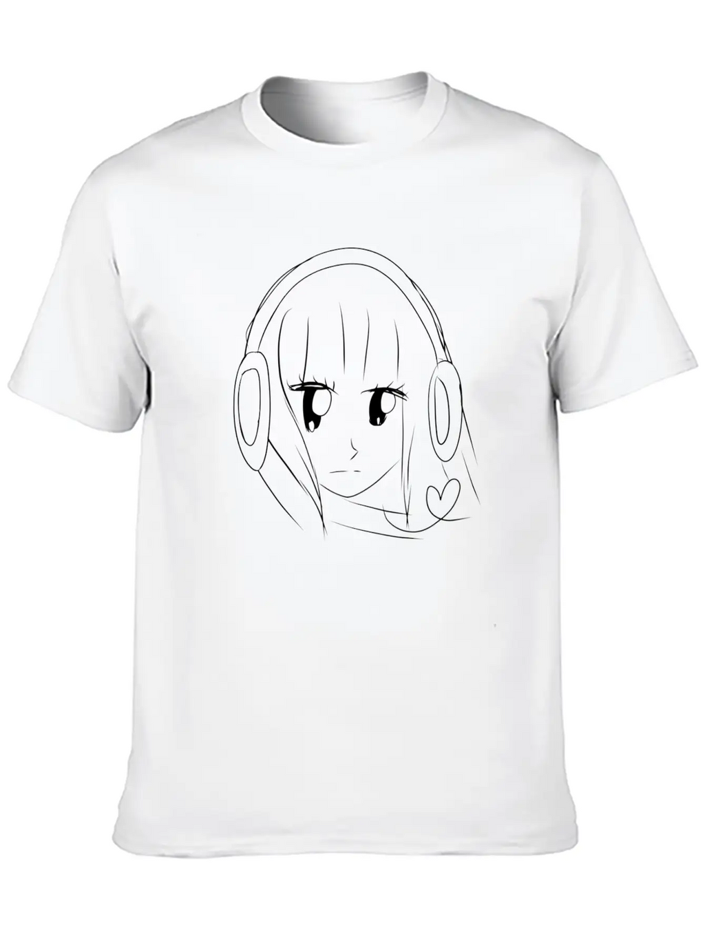 Music Anime Headphones Breathable Graphic T-Shirt – Perfect For Casual Days
