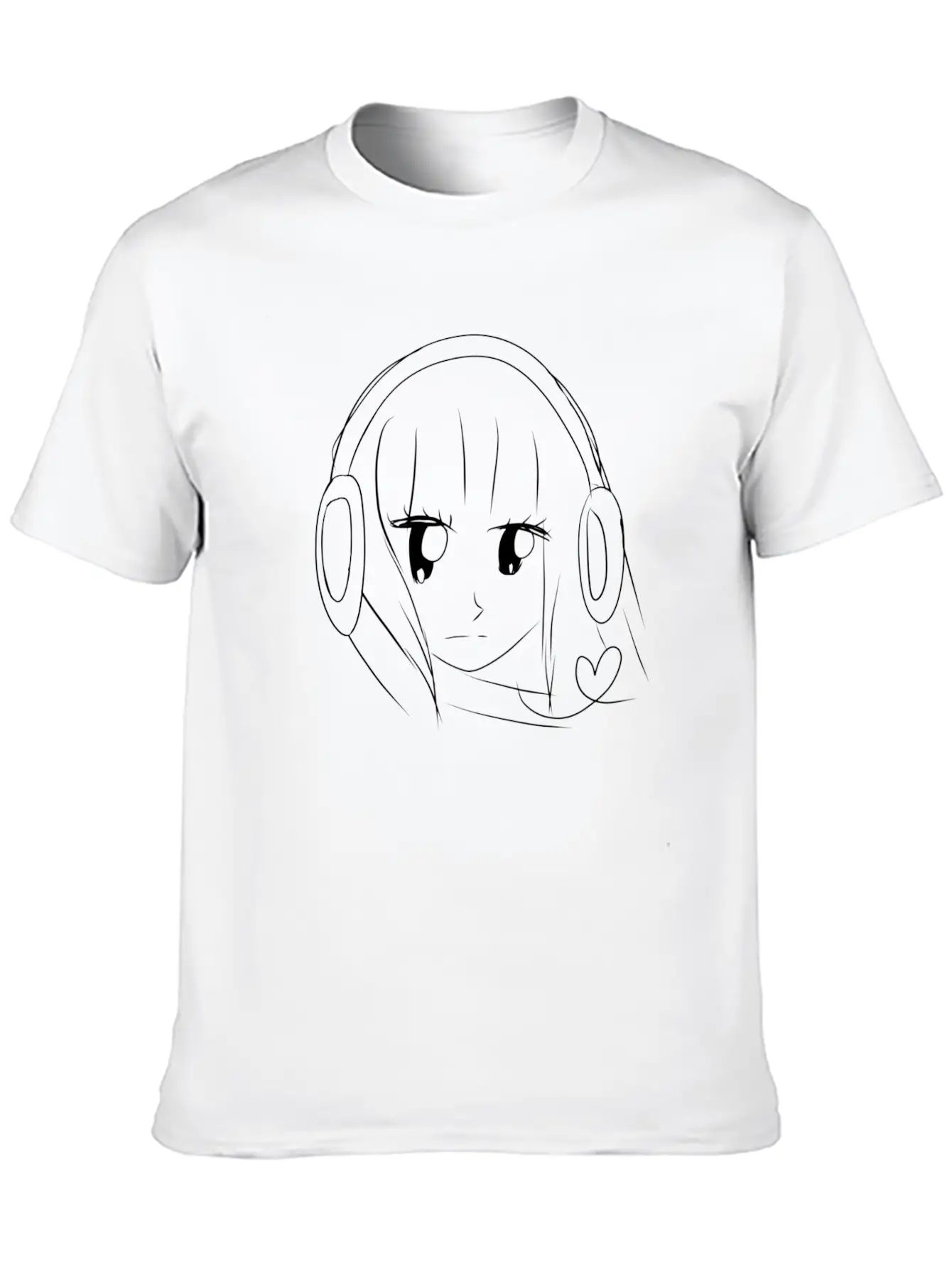 Music Anime Headphones Breathable Graphic T-Shirt – Perfect For Casual Days