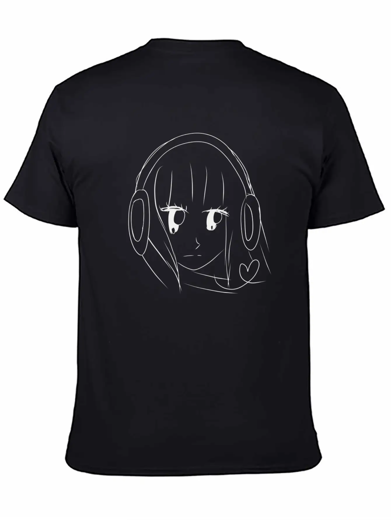 Music Anime Headphones Breathable Graphic T-Shirt – Perfect For Casual Days