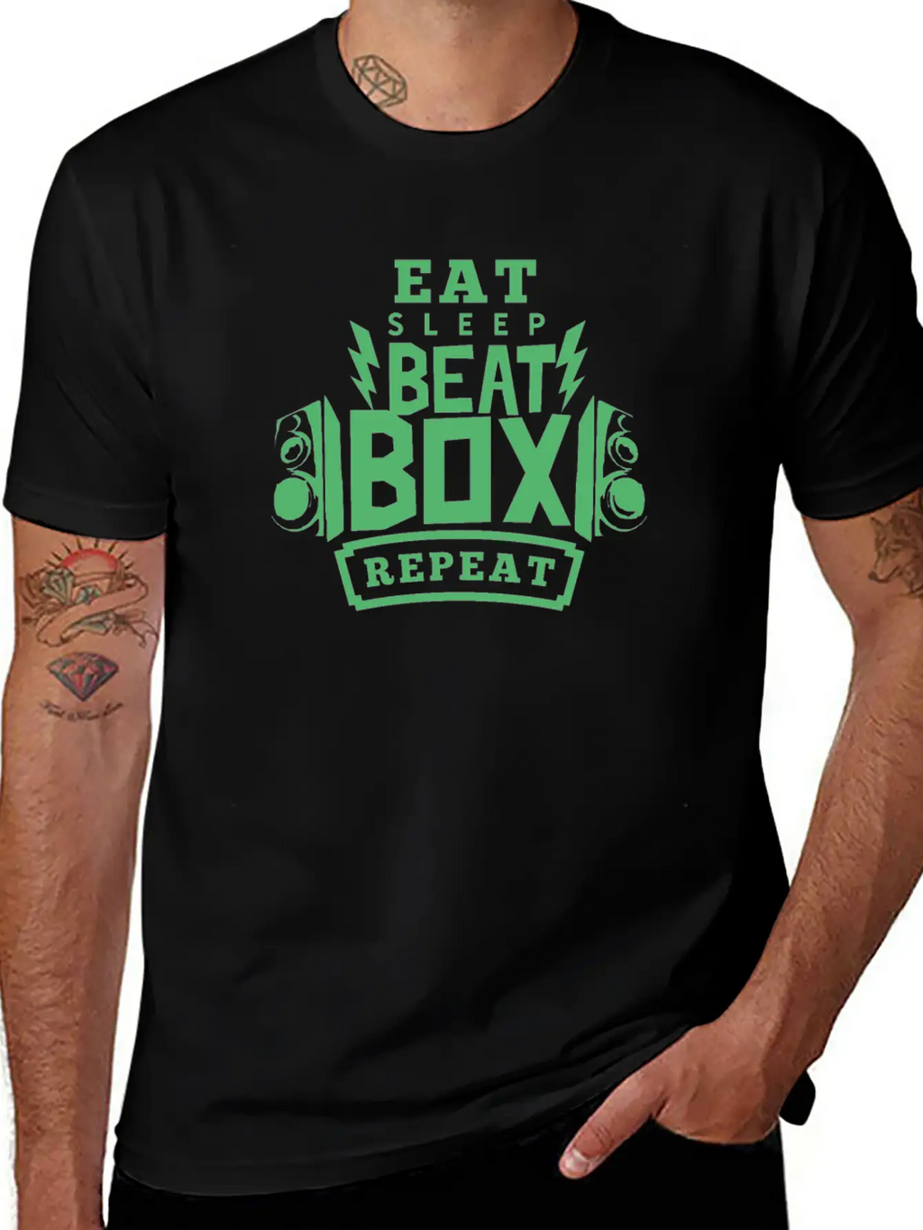 Music Beatboxer Beatbox Beat Beatboxing Relaxed Everyday Tee – Lightweight And Durable Cotton