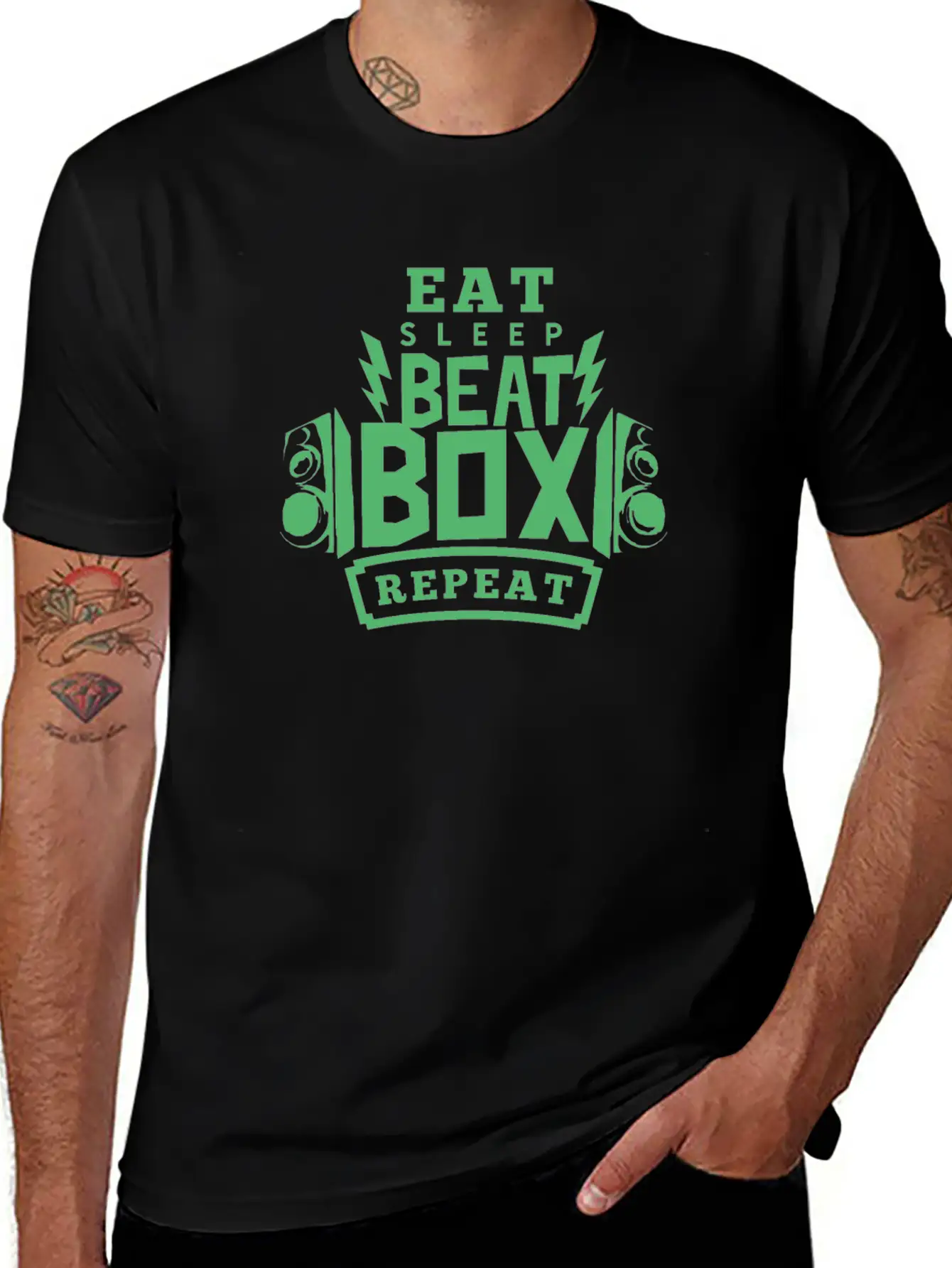 Music Beatboxer Beatbox Beat Beatboxing Relaxed Everyday Tee – Lightweight And Durable Cotton