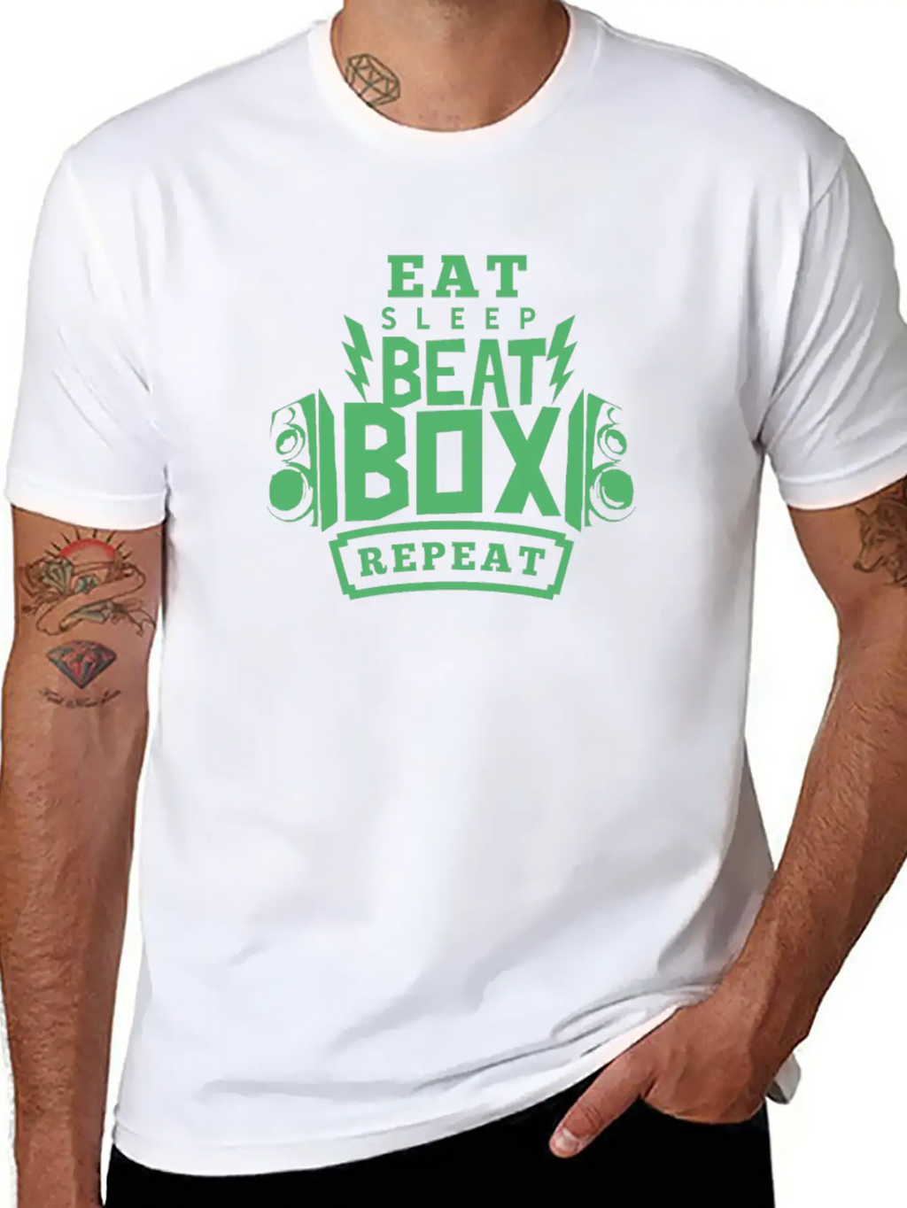 Music Beatboxer Beatbox Beat Beatboxing Relaxed Everyday Tee – Lightweight And Durable Cotton