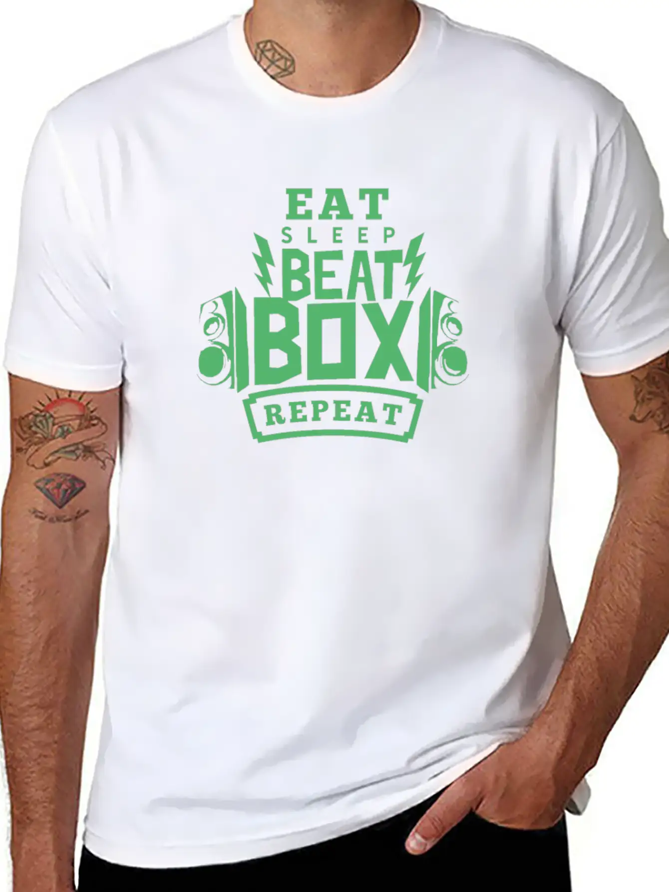 Music Beatboxer Beatbox Beat Beatboxing Relaxed Everyday Tee – Lightweight And Durable Cotton