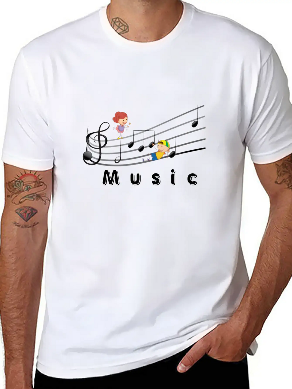 Music Breathable Soft Cotton T-Shirt – Timeless Casual Look