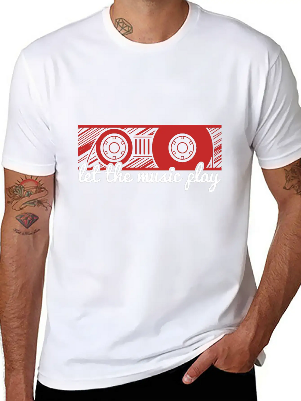 Music Cassette Essential Cotton Tee For Daily Outfits – Unisex Style