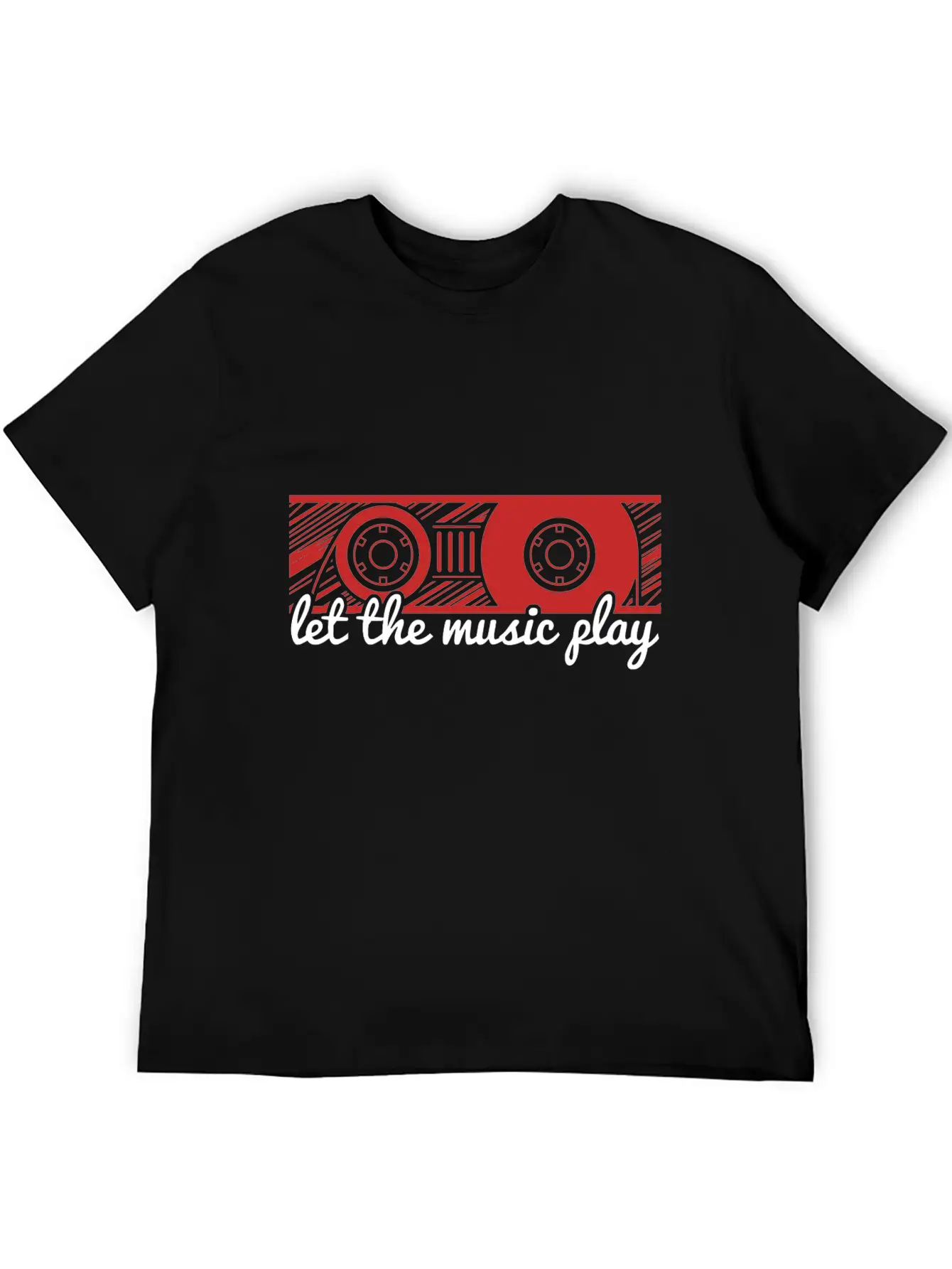 Music Cassette Essential Cotton Tee For Daily Outfits – Unisex Style