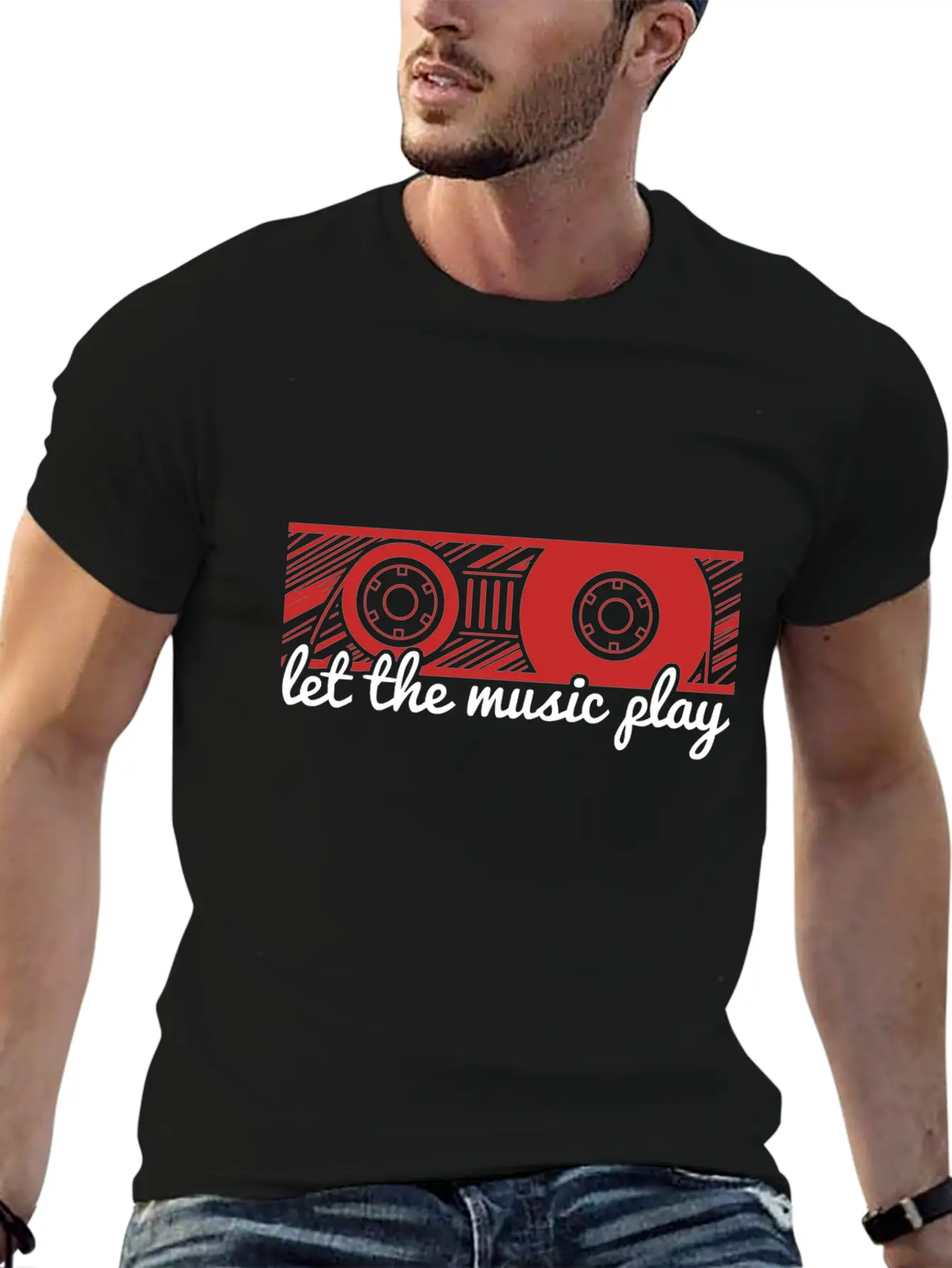 Music Cassette Essential Cotton Tee For Daily Outfits – Unisex Style