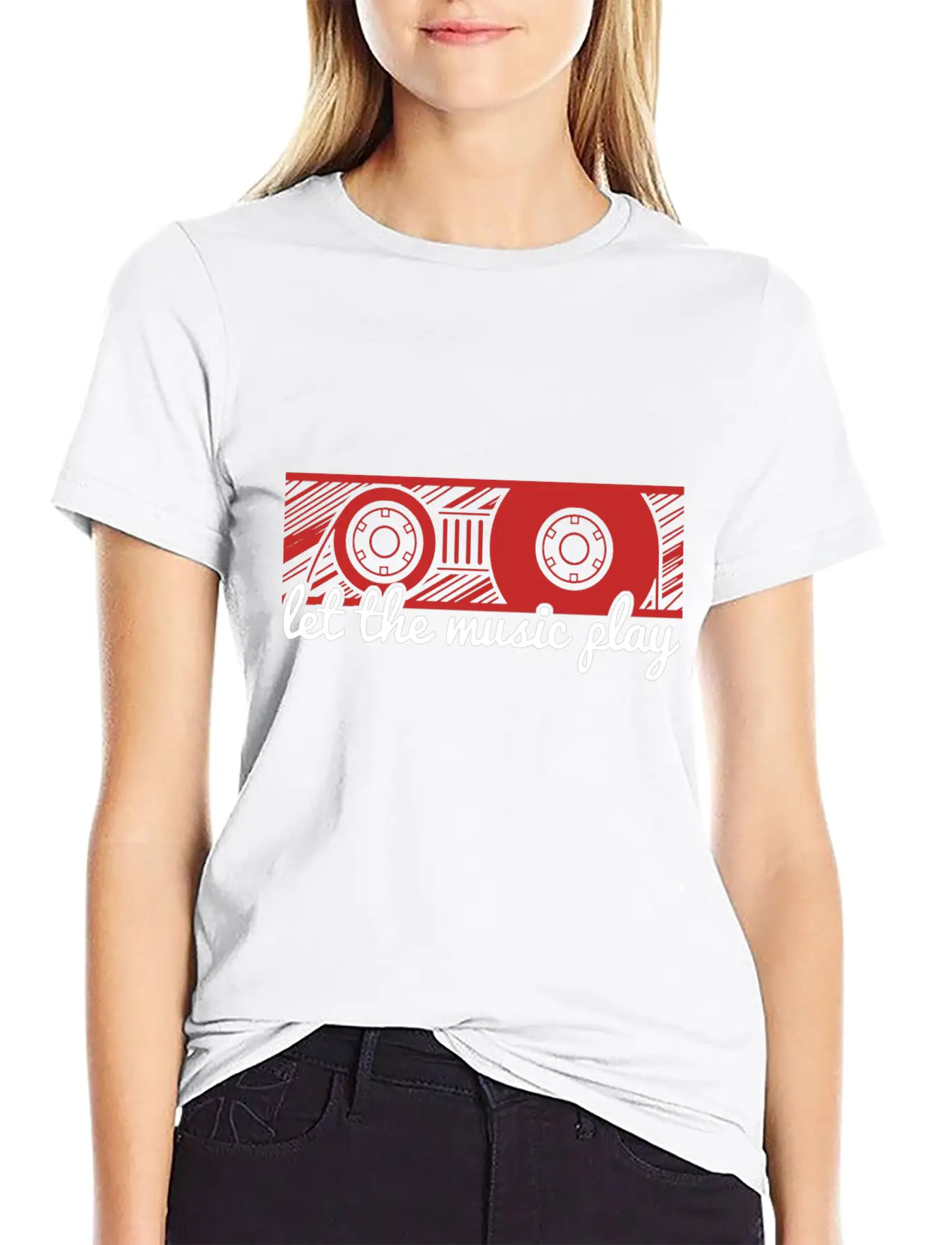 Music Cassette Essential Cotton Tee For Daily Outfits – Unisex Style