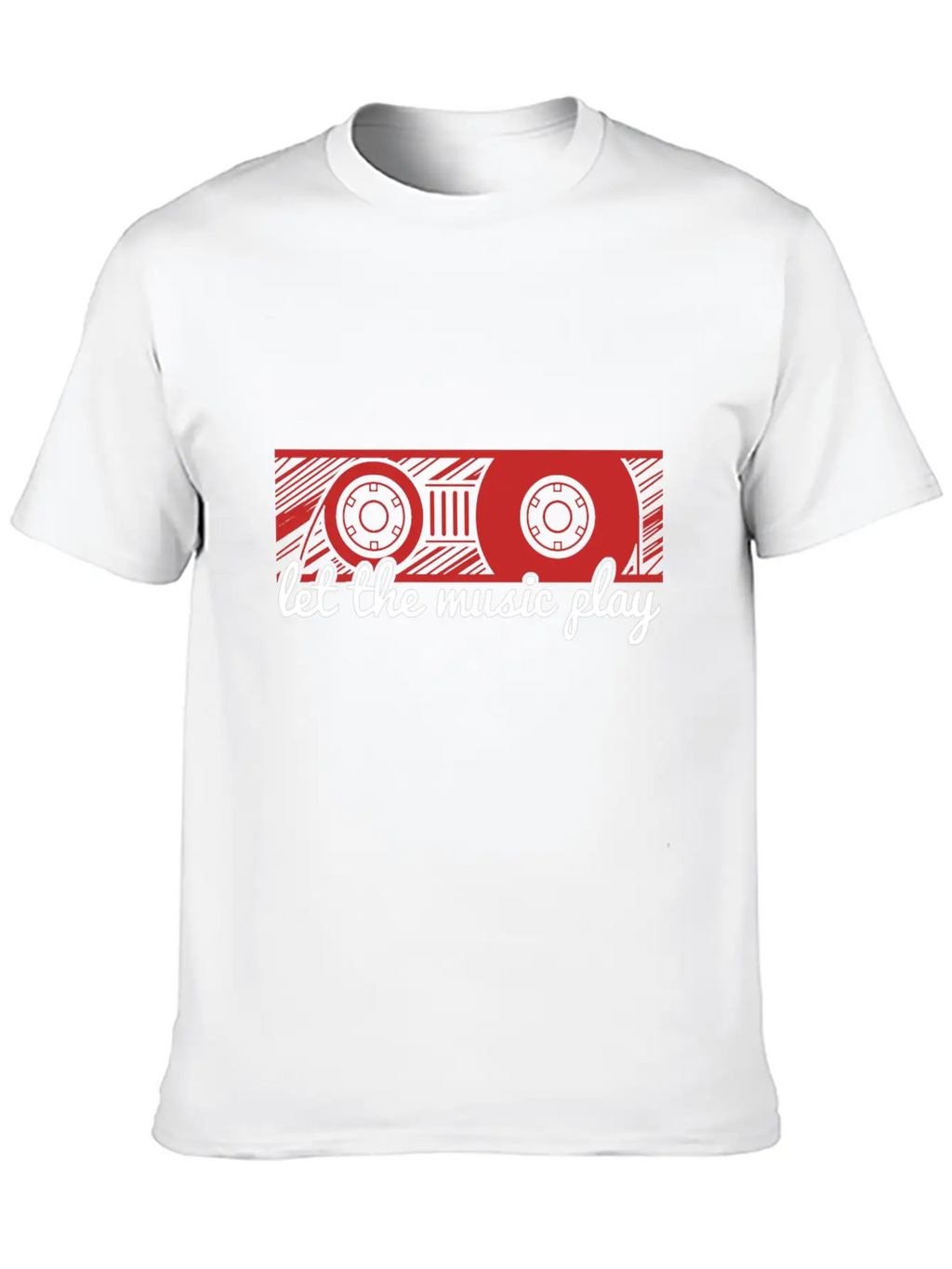 Music Cassette Essential Cotton Tee For Daily Outfits – Unisex Style