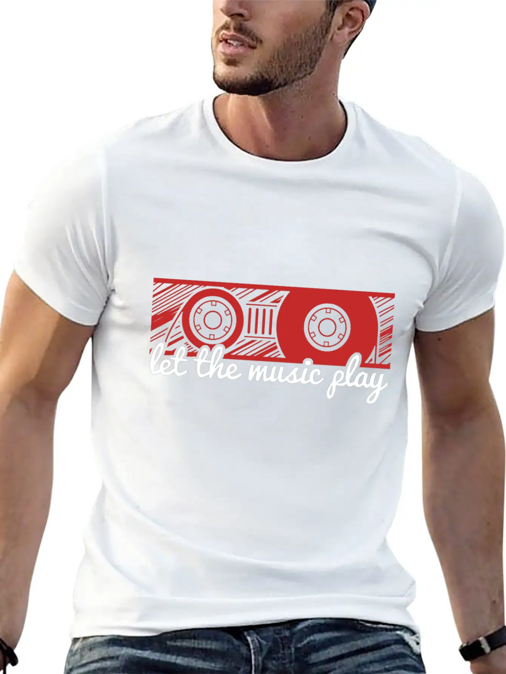 Music Cassette Essential Cotton Tee For Daily Outfits – Unisex Style