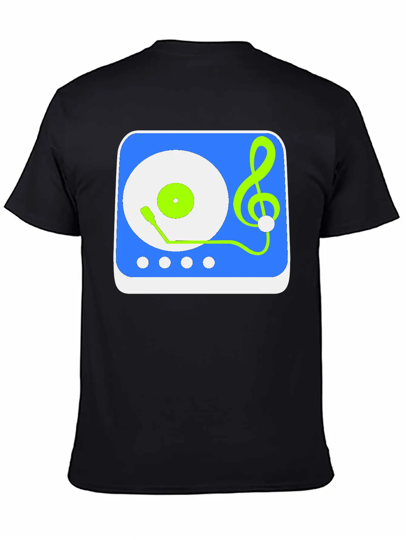 Music Clef Note Record Plate Vinyl DJ Party Treble Essential Cotton Tee For Daily Outfits – Unisex Style