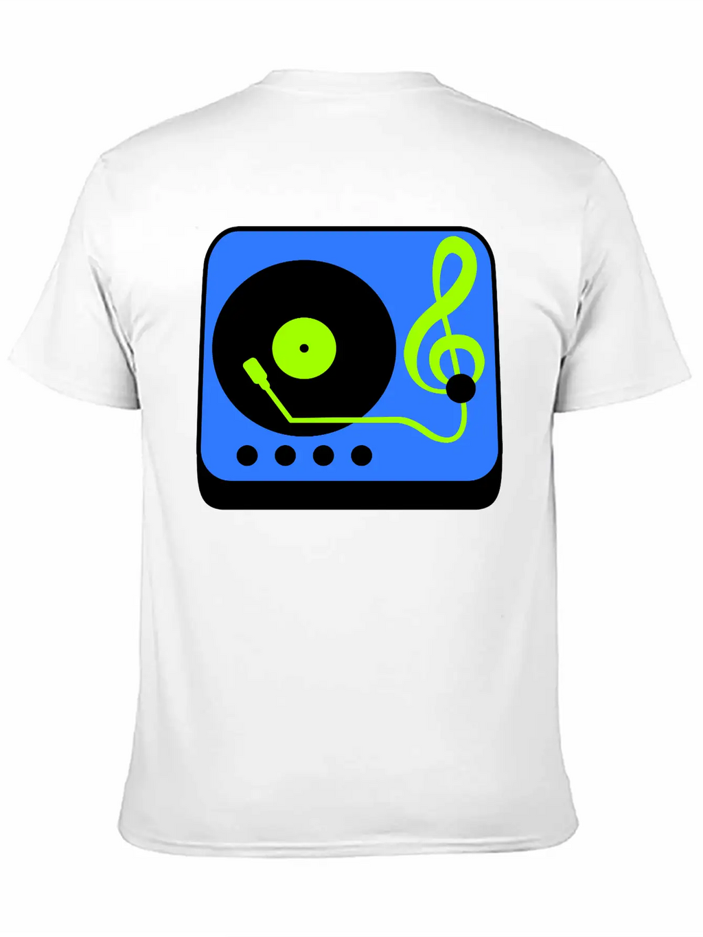 Music Clef Note Record Plate Vinyl DJ Party Treble Essential Cotton Tee For Daily Outfits – Unisex Style