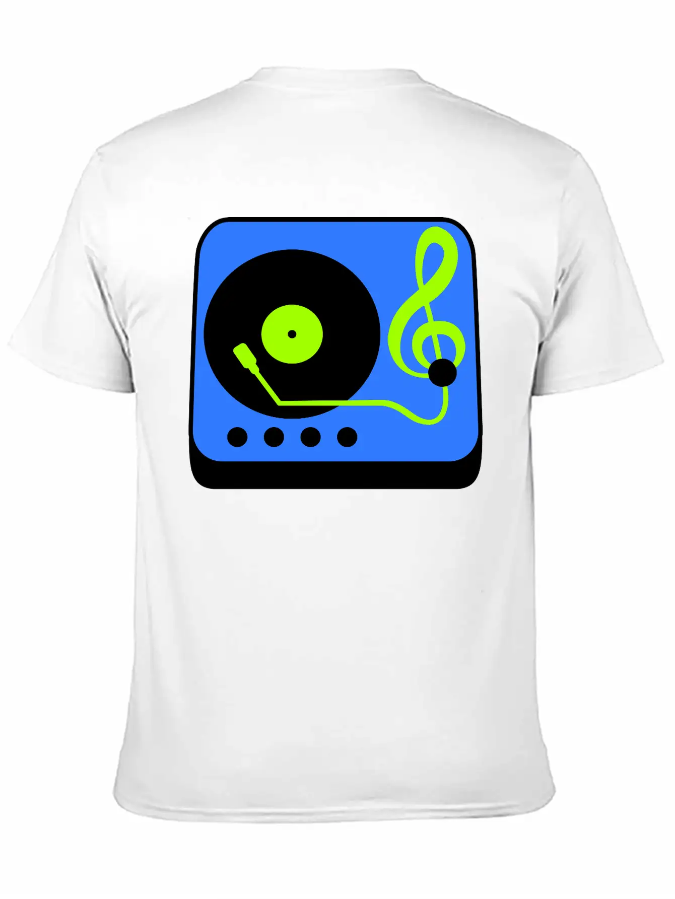 Music Clef Note Record Plate Vinyl DJ Party Treble Essential Cotton Tee For Daily Outfits – Unisex Style