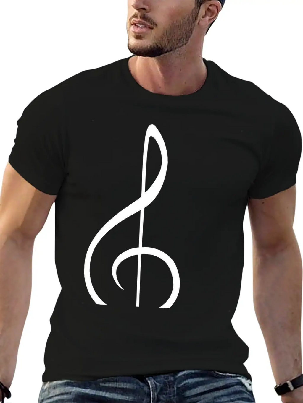 Music Clef Note Violin Treble Sound Pulse ECG Classic Cotton Tee – Unisex Comfort For Any Season
