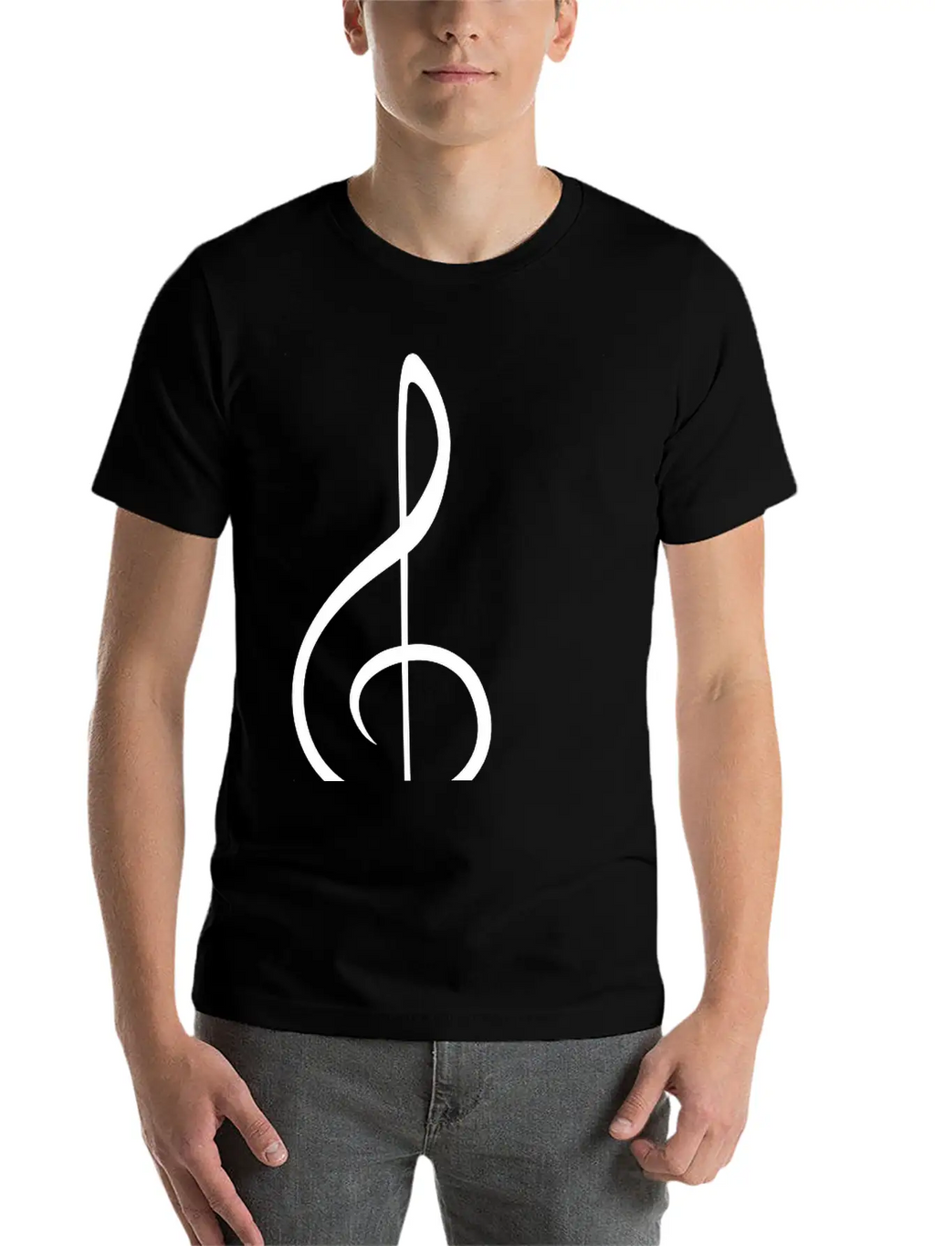 Music Clef Note Violin Treble Sound Pulse ECG Classic Cotton Tee – Unisex Comfort For Any Season
