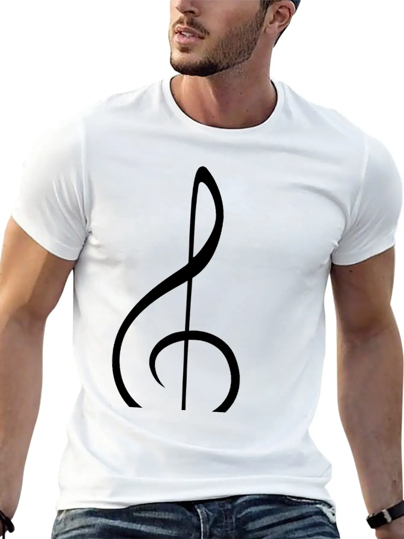 Music Clef Note Violin Treble Sound Pulse ECG Classic Cotton Tee – Unisex Comfort For Any Season