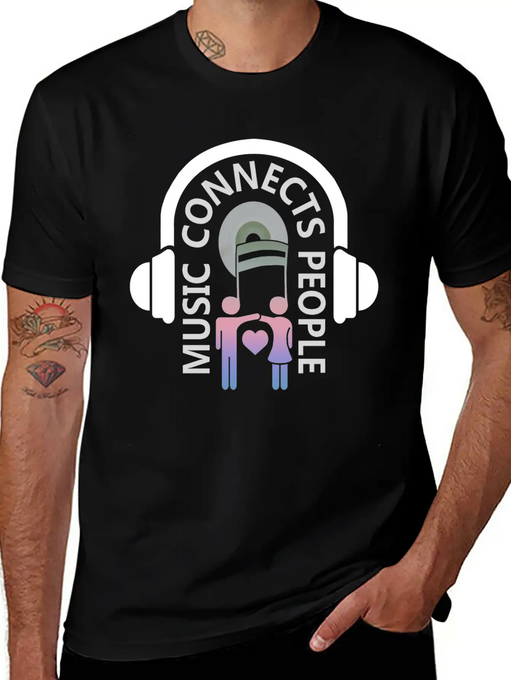 Music Connects People Stylish Everyday T-Shirt – Unisex Basic Cotton Tee