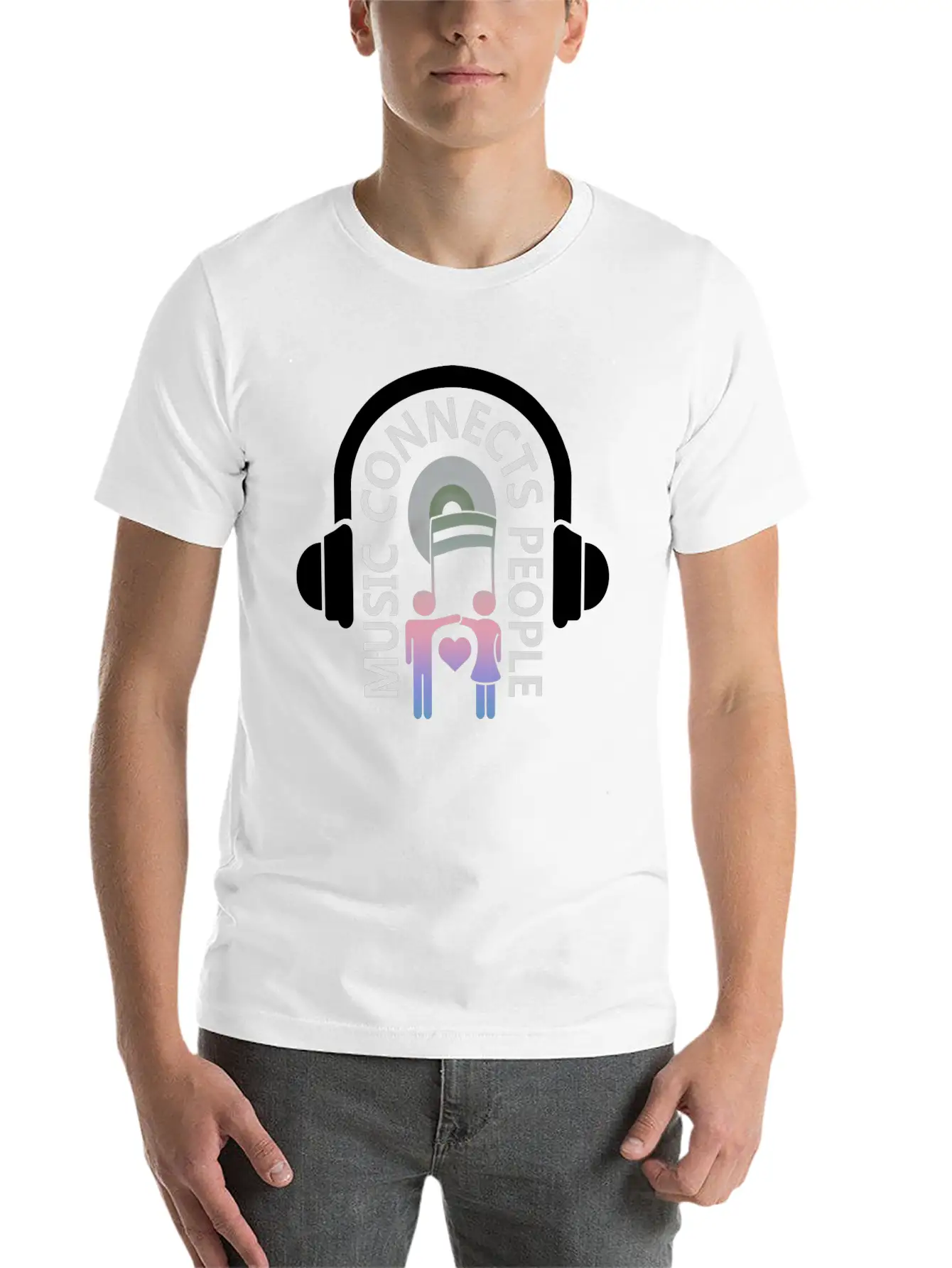 Music Connects People Stylish Everyday T-Shirt – Unisex Basic Cotton Tee