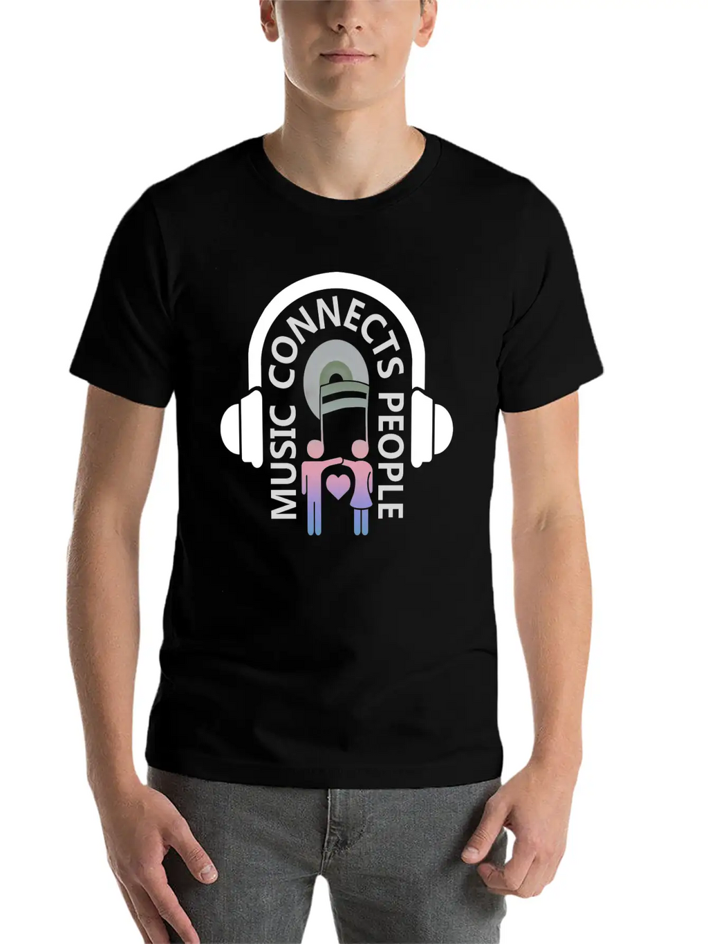 Music Connects People Stylish Everyday T-Shirt – Unisex Basic Cotton Tee