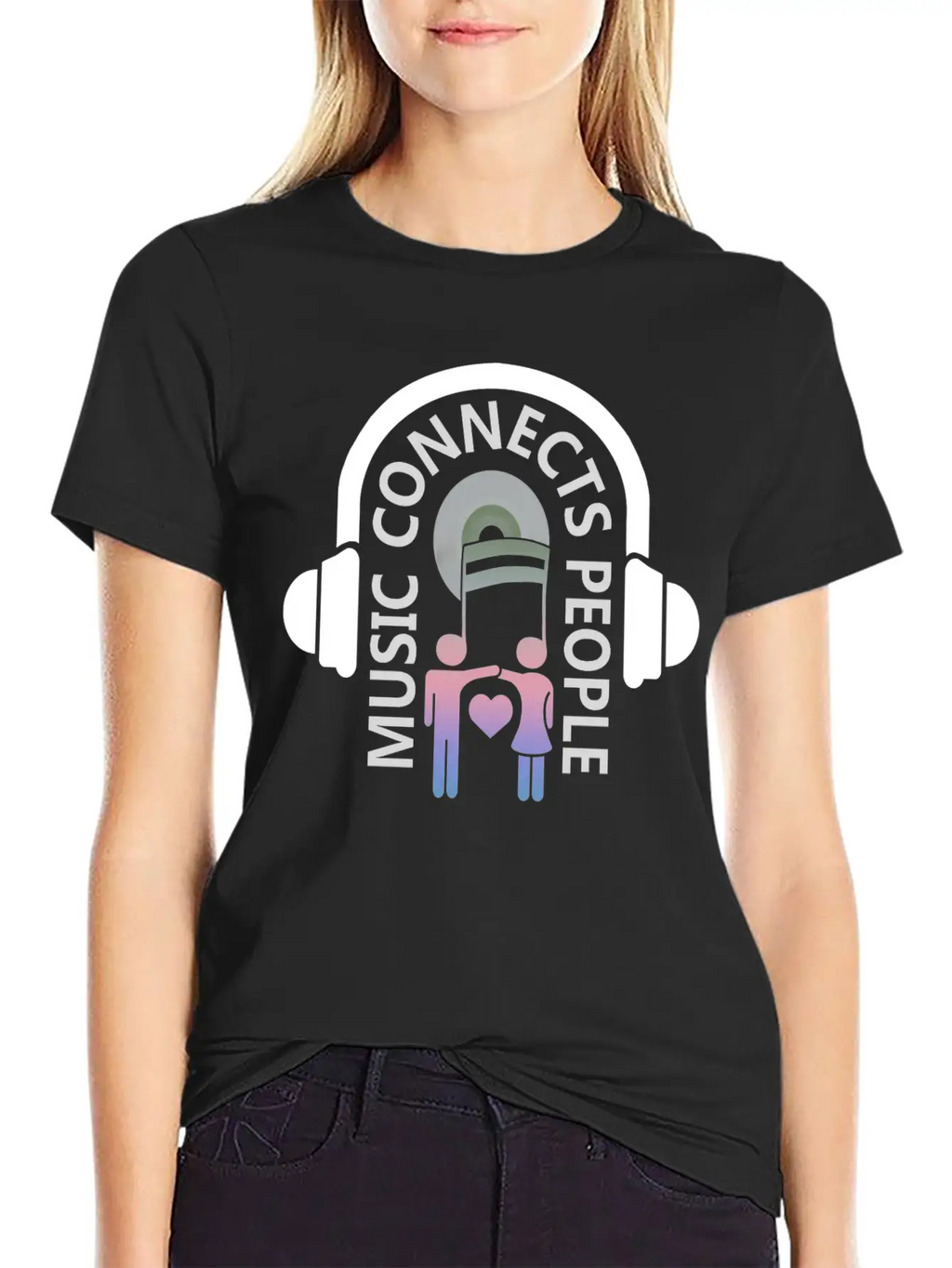Music Connects People Stylish Everyday T-Shirt – Unisex Basic Cotton Tee