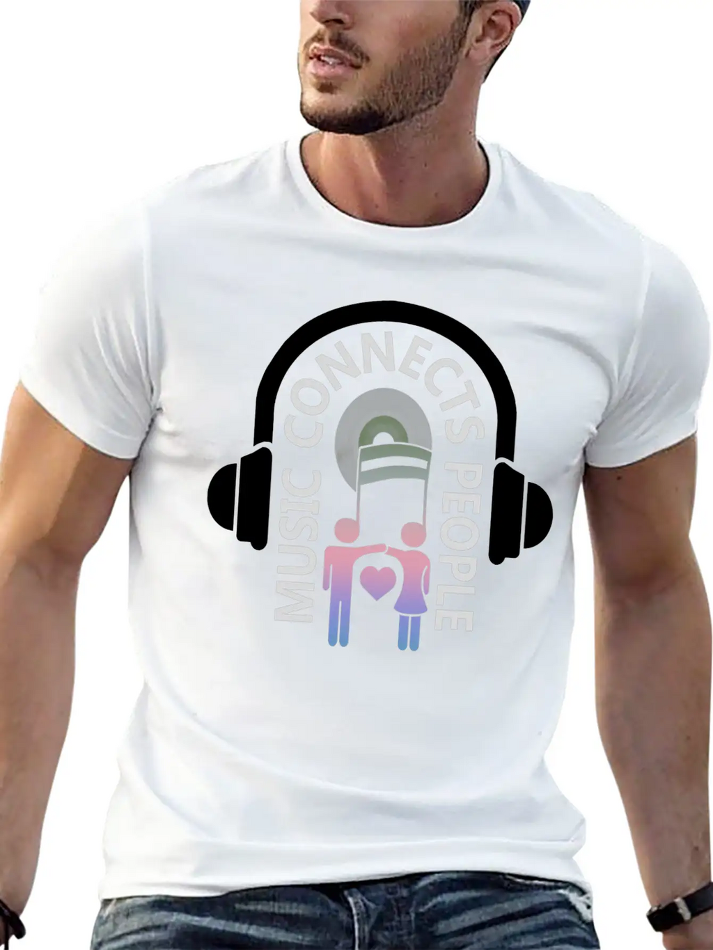 Music Connects People Stylish Everyday T-Shirt – Unisex Basic Cotton Tee