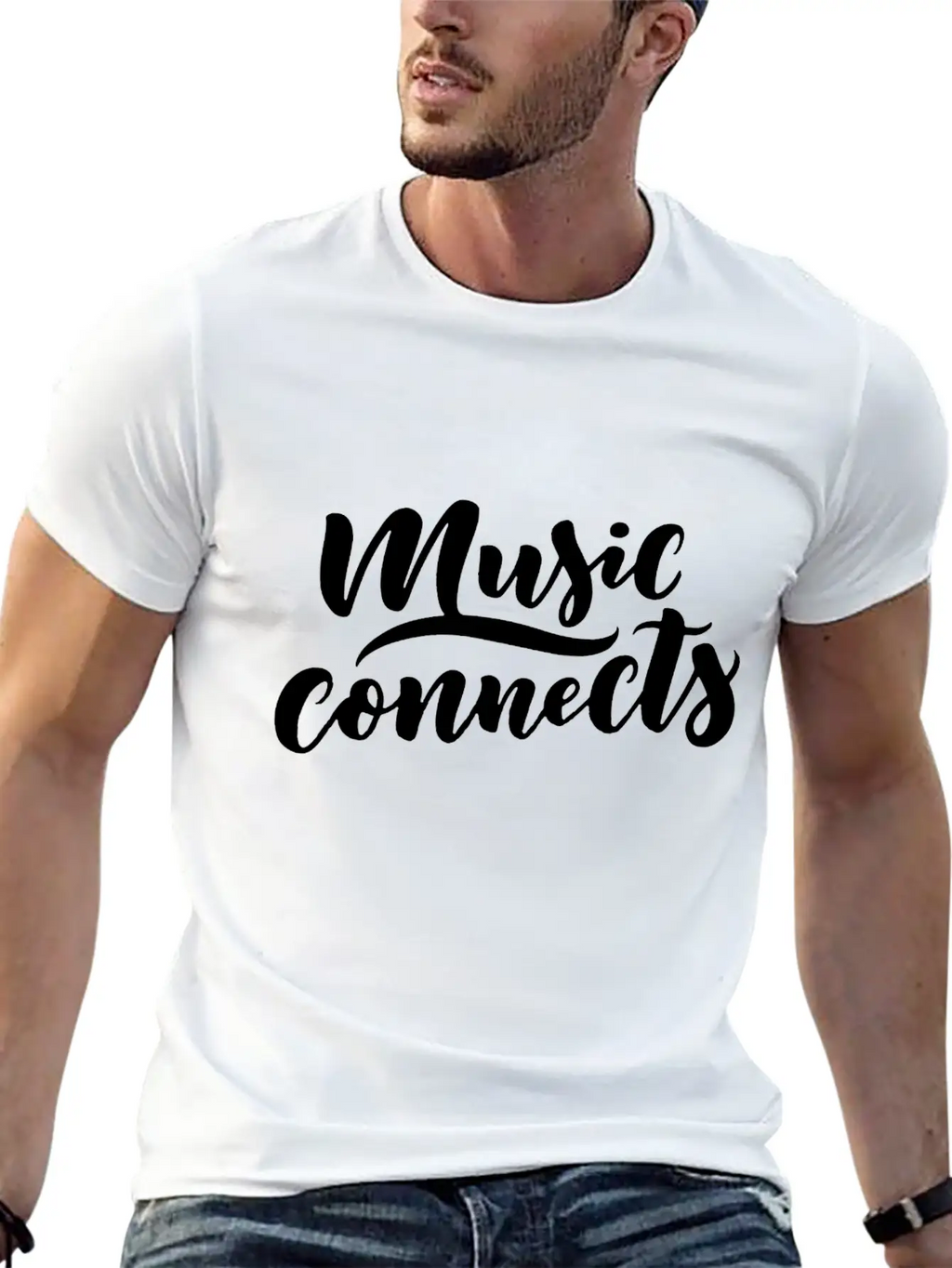 Music Connencts Funny Timeless Short Sleeve Tee – Comfy And Minimalist Design