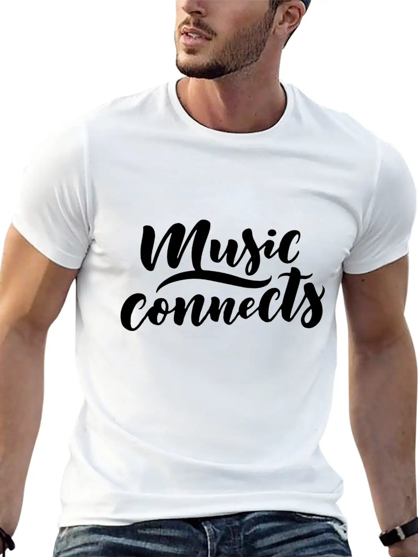 Music Connencts Funny Timeless Short Sleeve Tee – Comfy And Minimalist Design