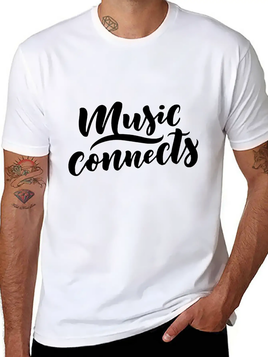 Music Connencts Funny Timeless Short Sleeve Tee – Comfy And Minimalist Design