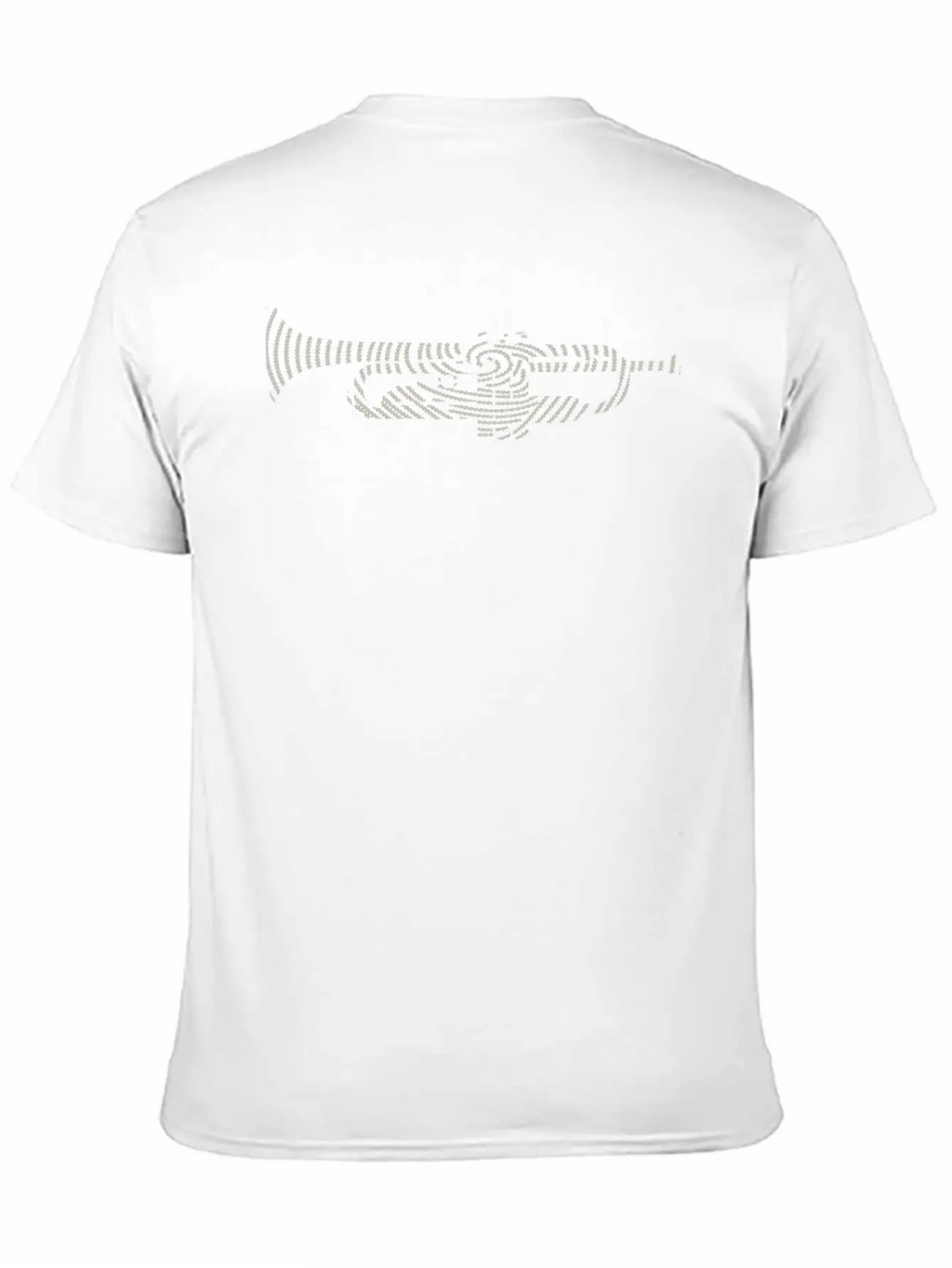 Music DNA With Trumpet Silhouette - Creative Music Relaxed Everyday Tee – Lightweight And Durable Cotton